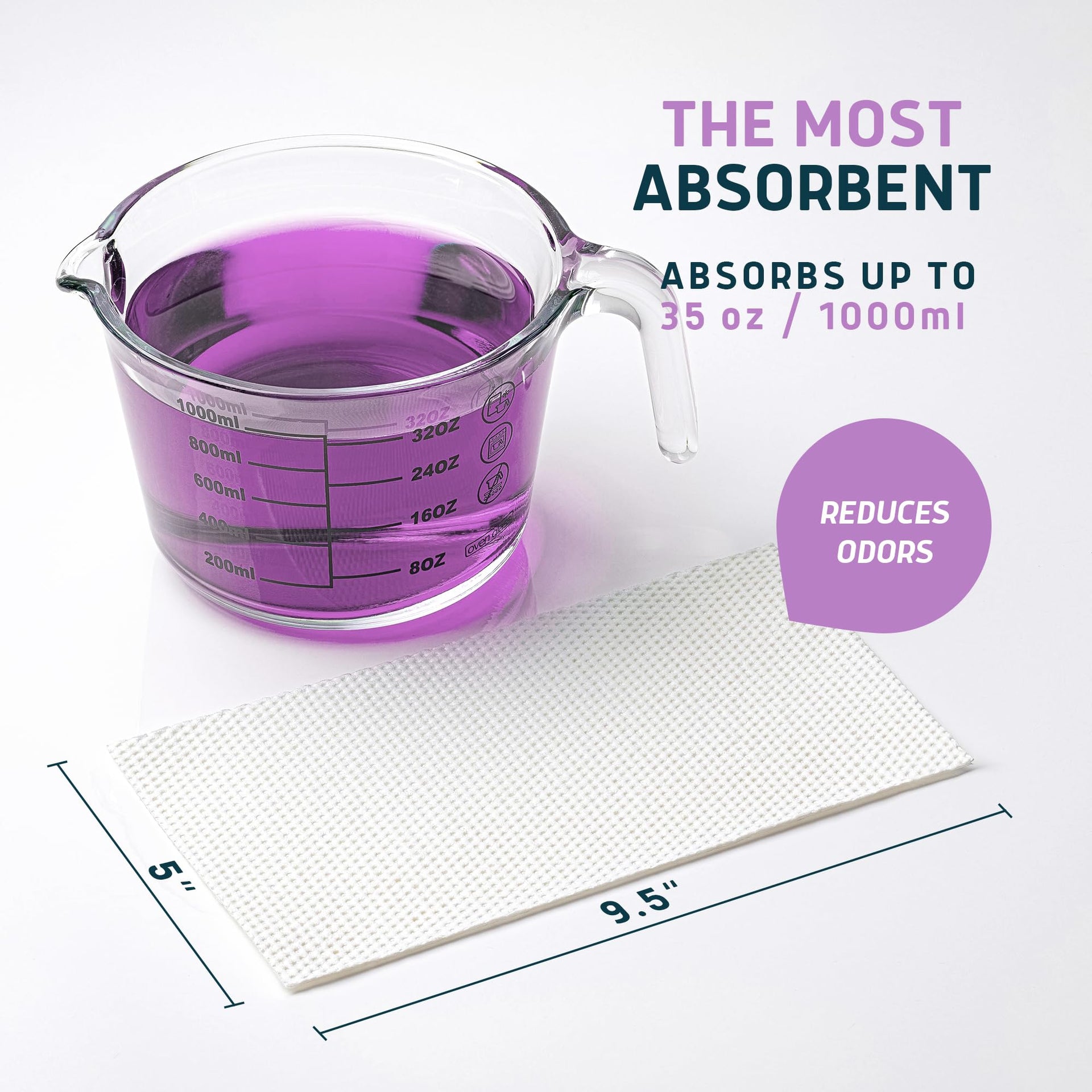 Lavender Scented Super Absorbent Commode Pads (250 Count)