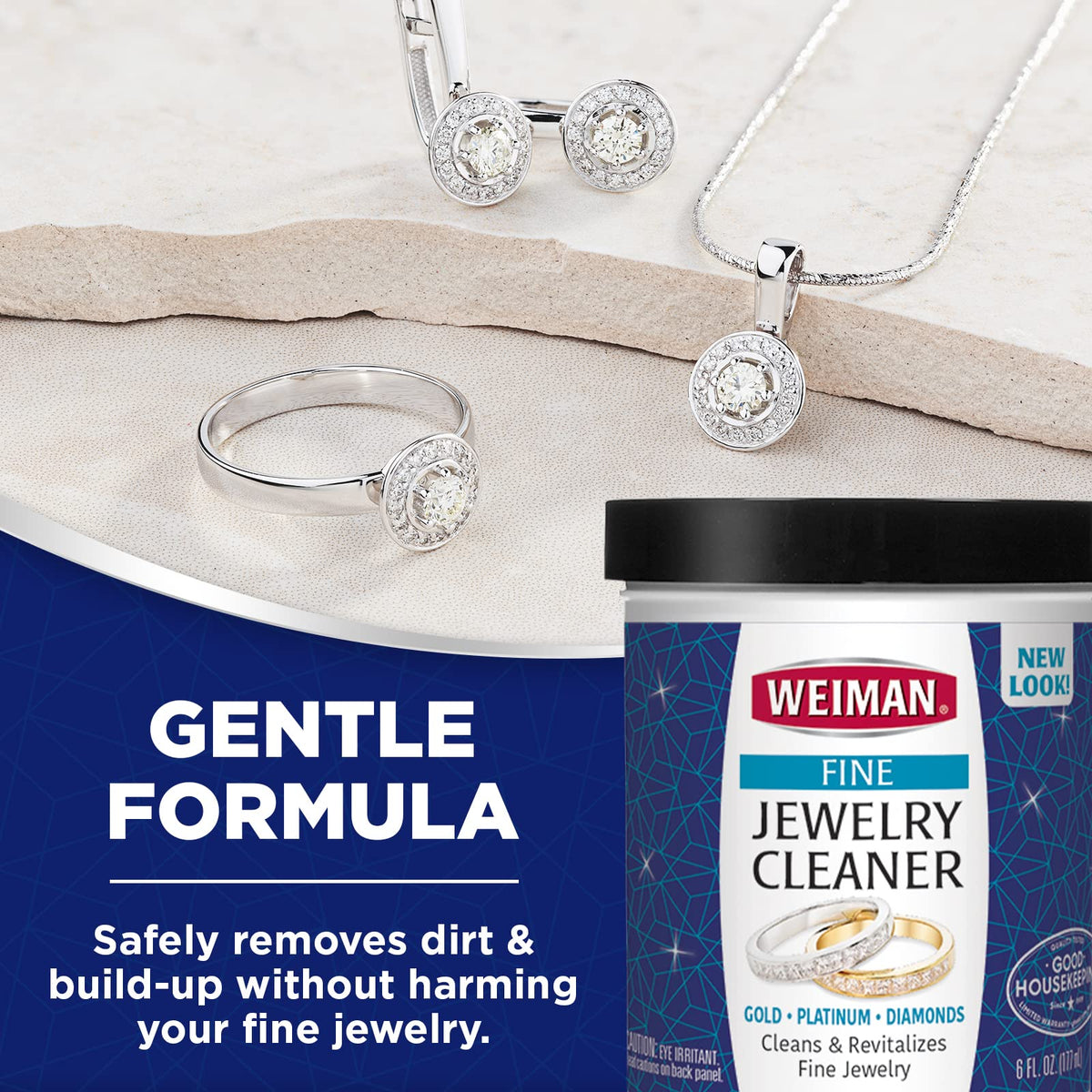 Fine Jewelry Cleaner Liquid with Cleaning Brush