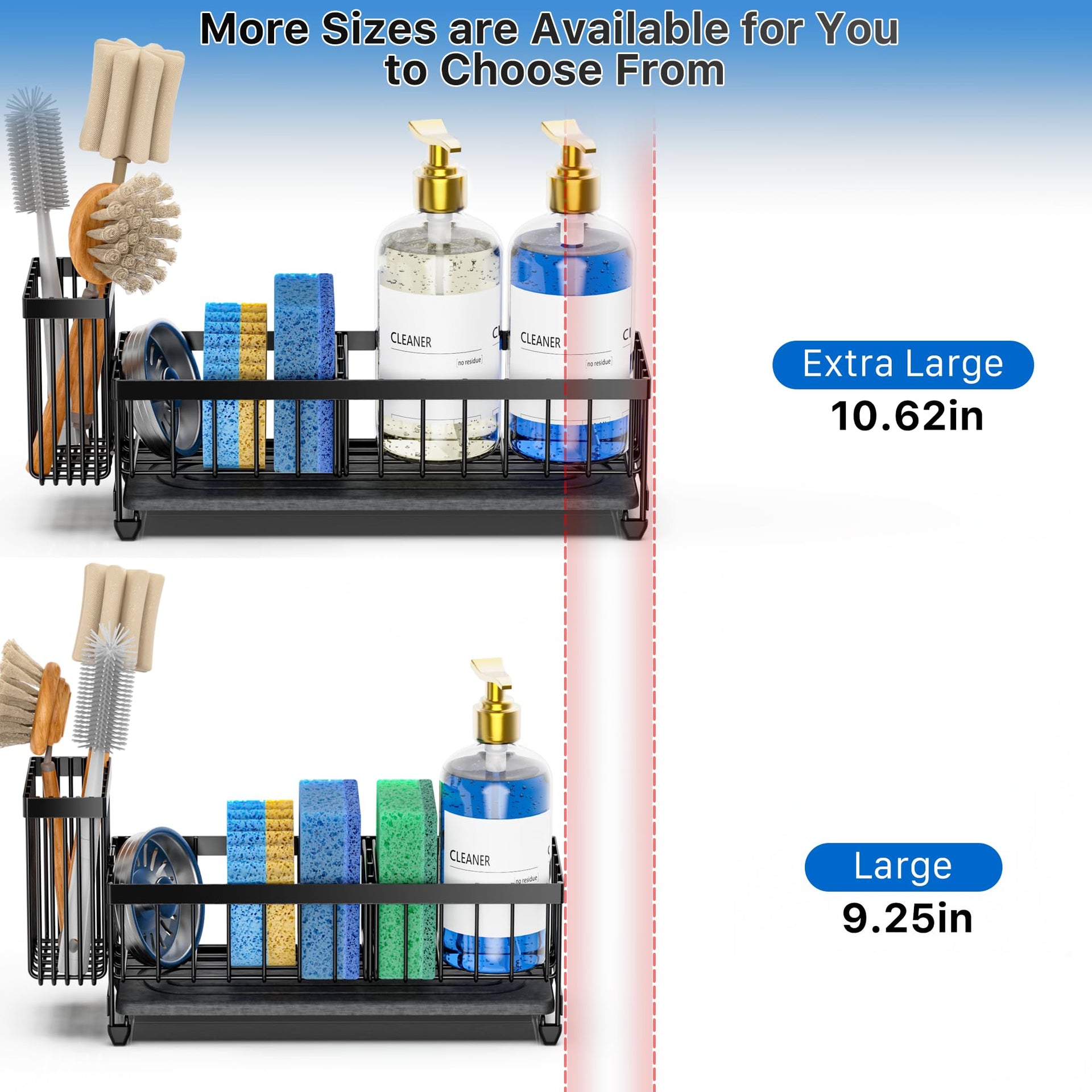 10.62'' Sponge Holder for Kitchen Sink
