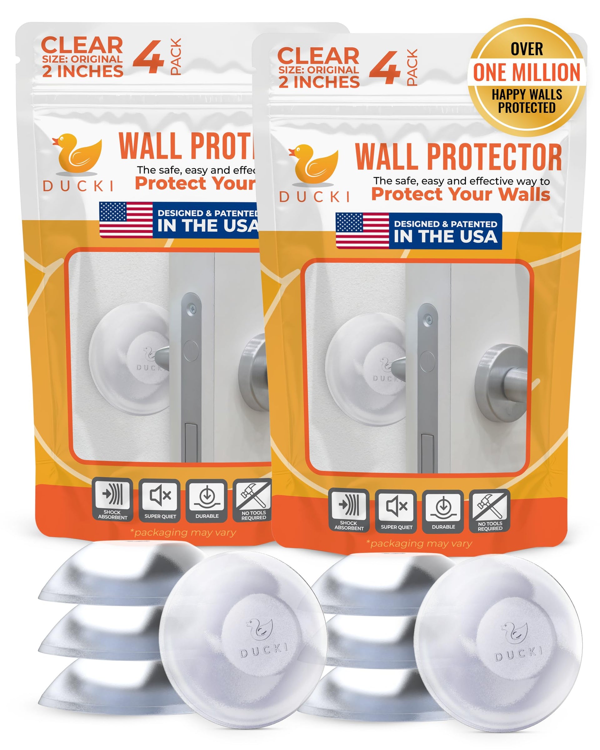 Door Stoppers Wall Protector 2" (8 Count)