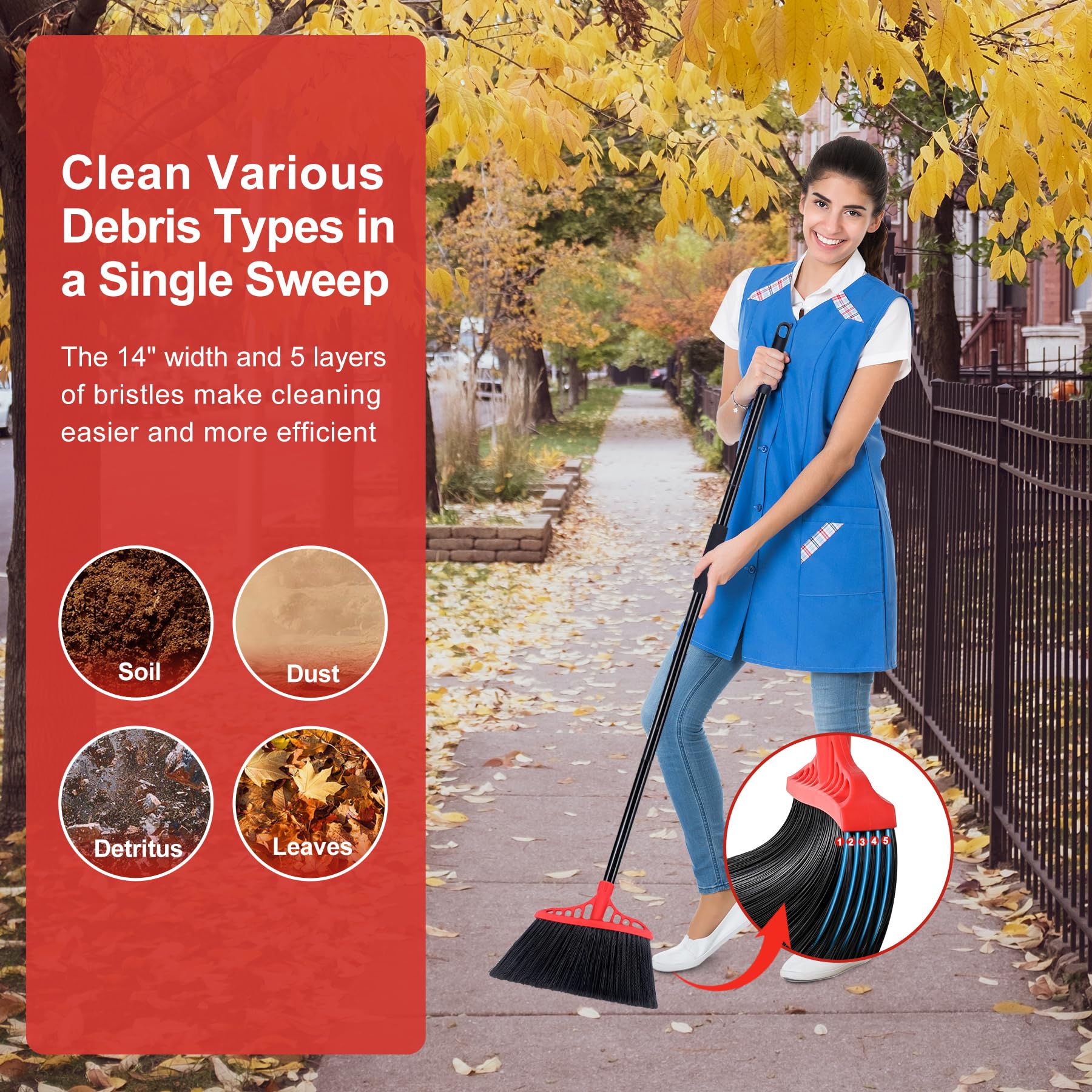 Heavy Duty Broom Commercial Indoor
