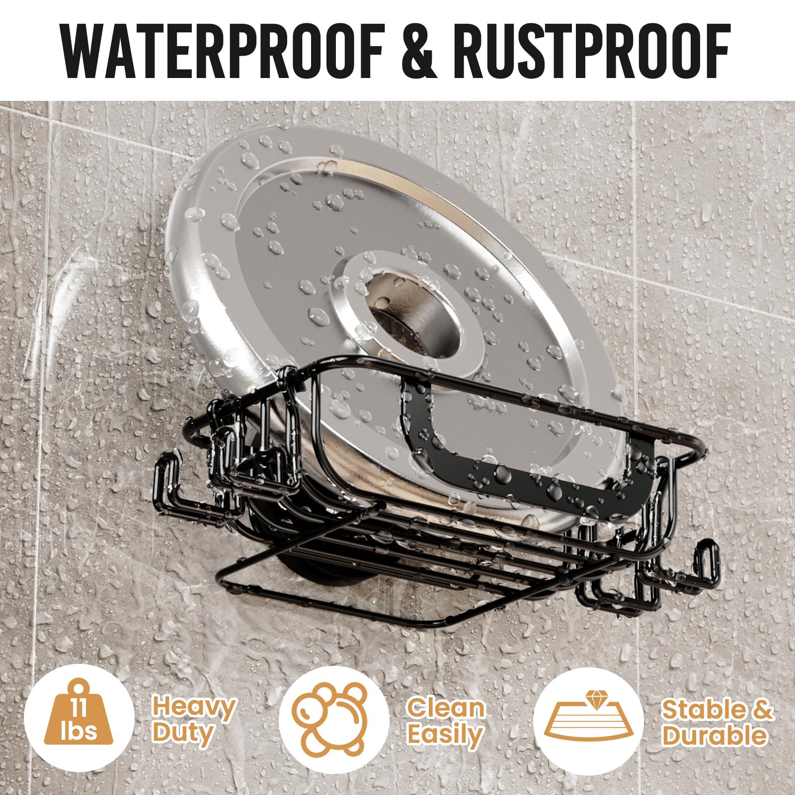Bar Soap Holder with Hooks