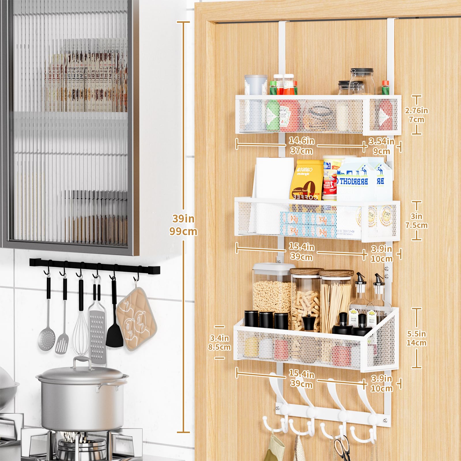 Over The Door Hooks Organizer