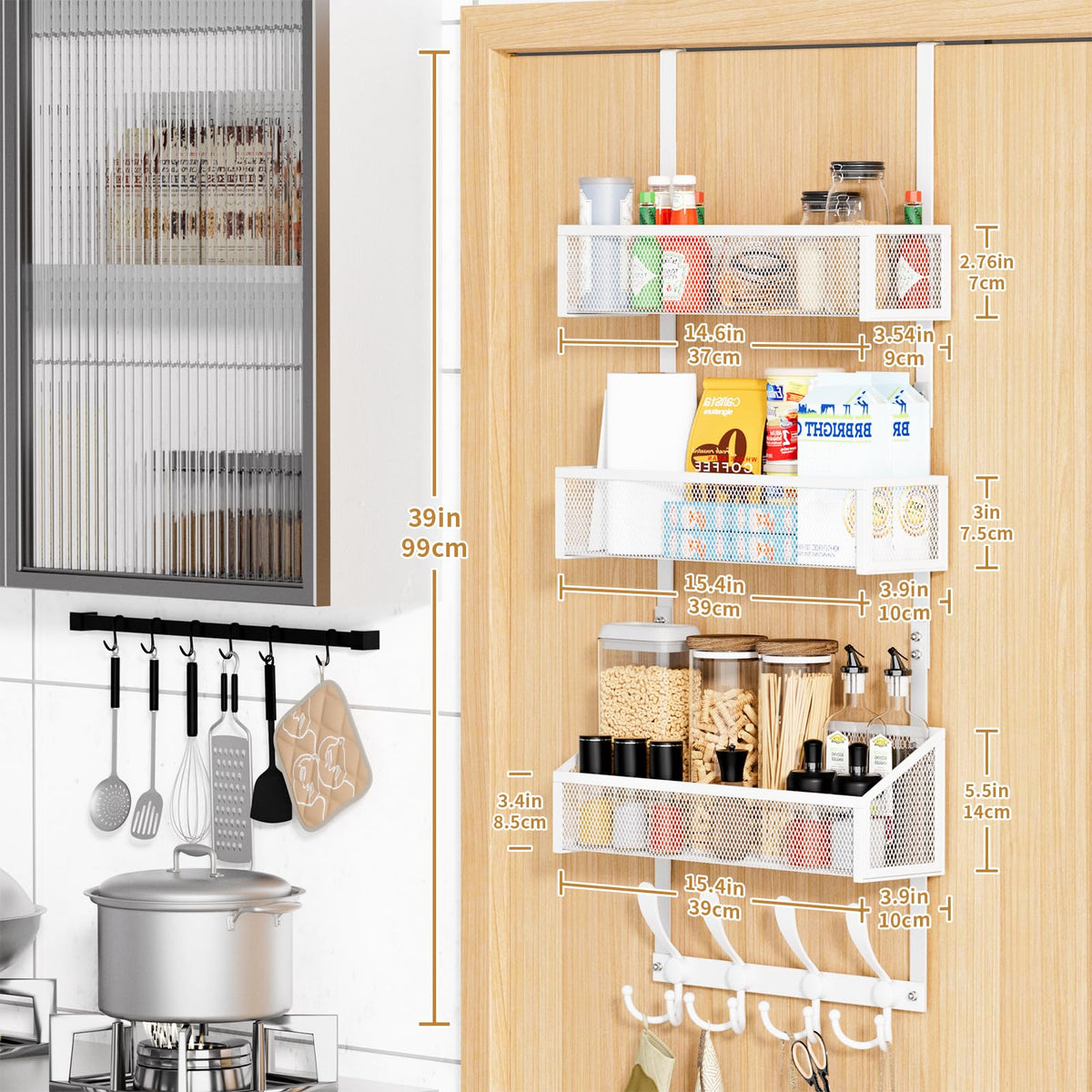 Over The Door Hooks Organizer