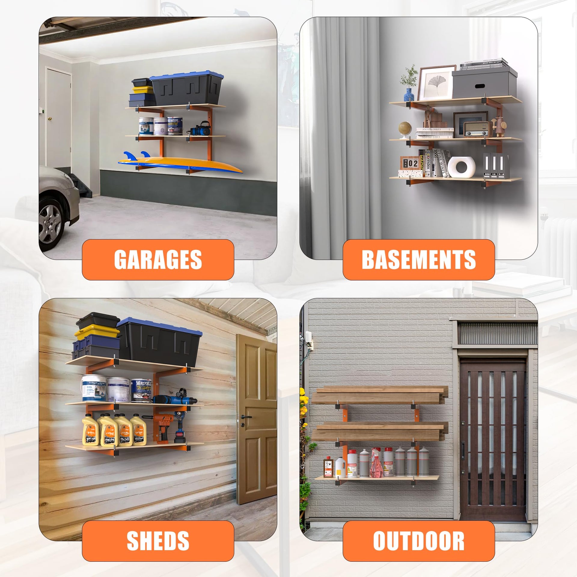 Lumber Rack Wall (4 Count)