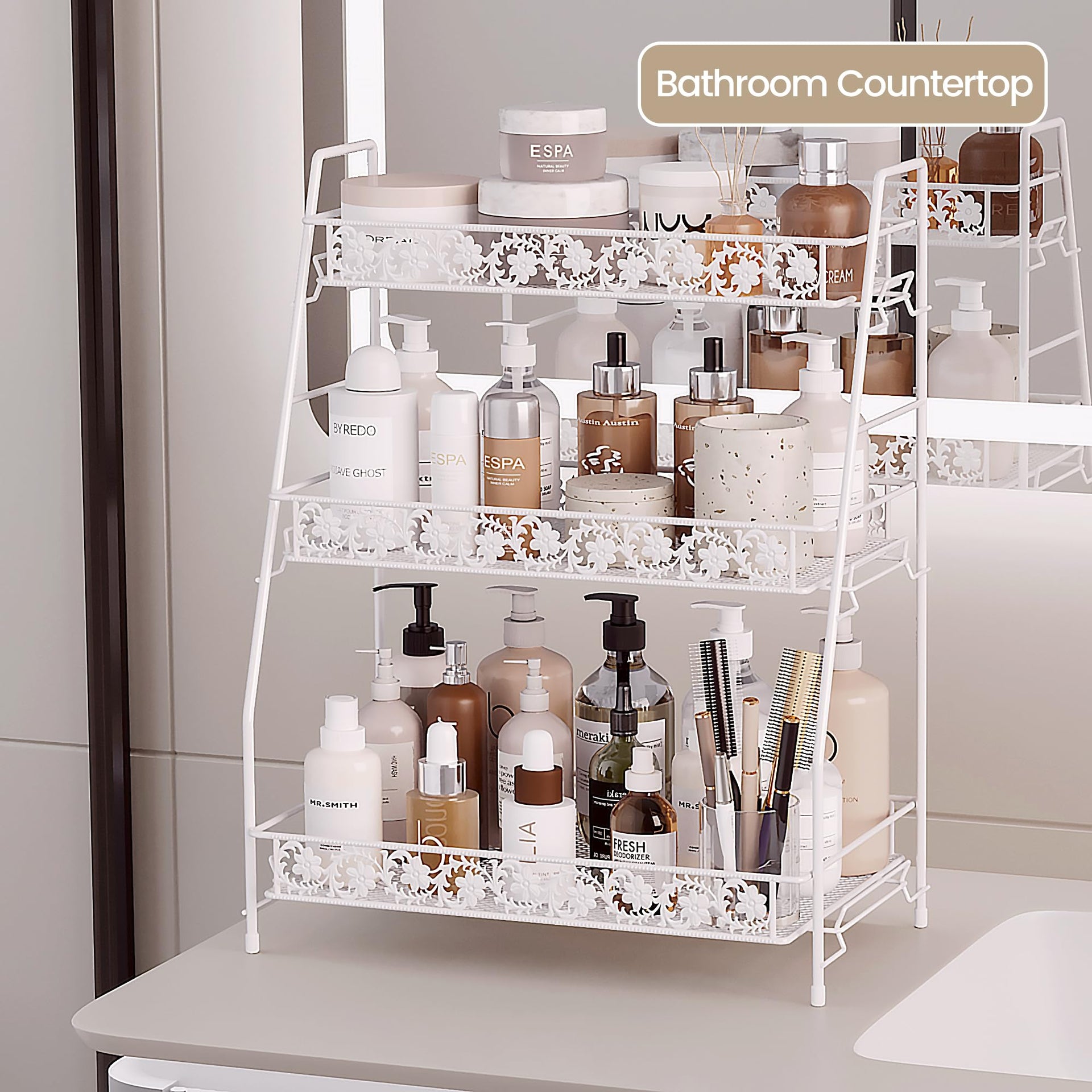 3 Tier Shelf Storage Rack Organizer for Countertop Spice Racks
