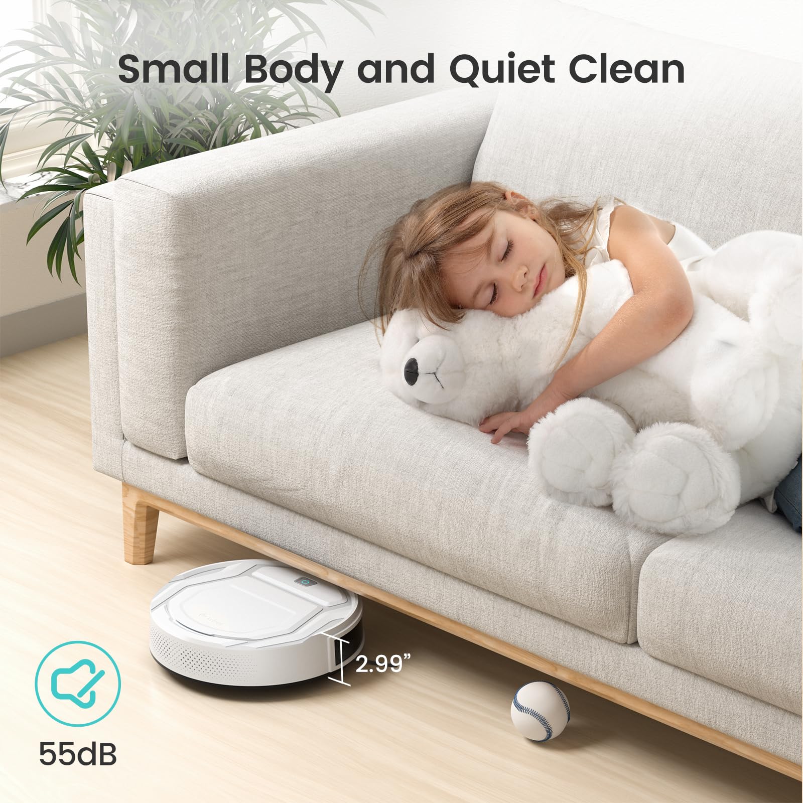 M210 Pro Robot Vacuum with 2200 Pa Powerful Suction