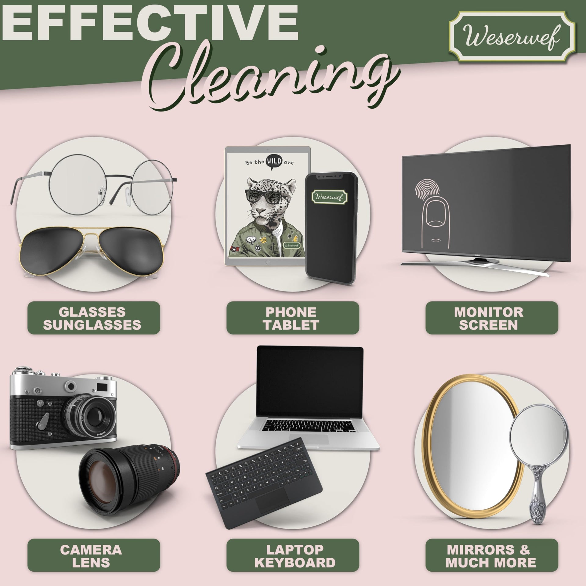 Design Microfiber Glasses Cleaning Cloth