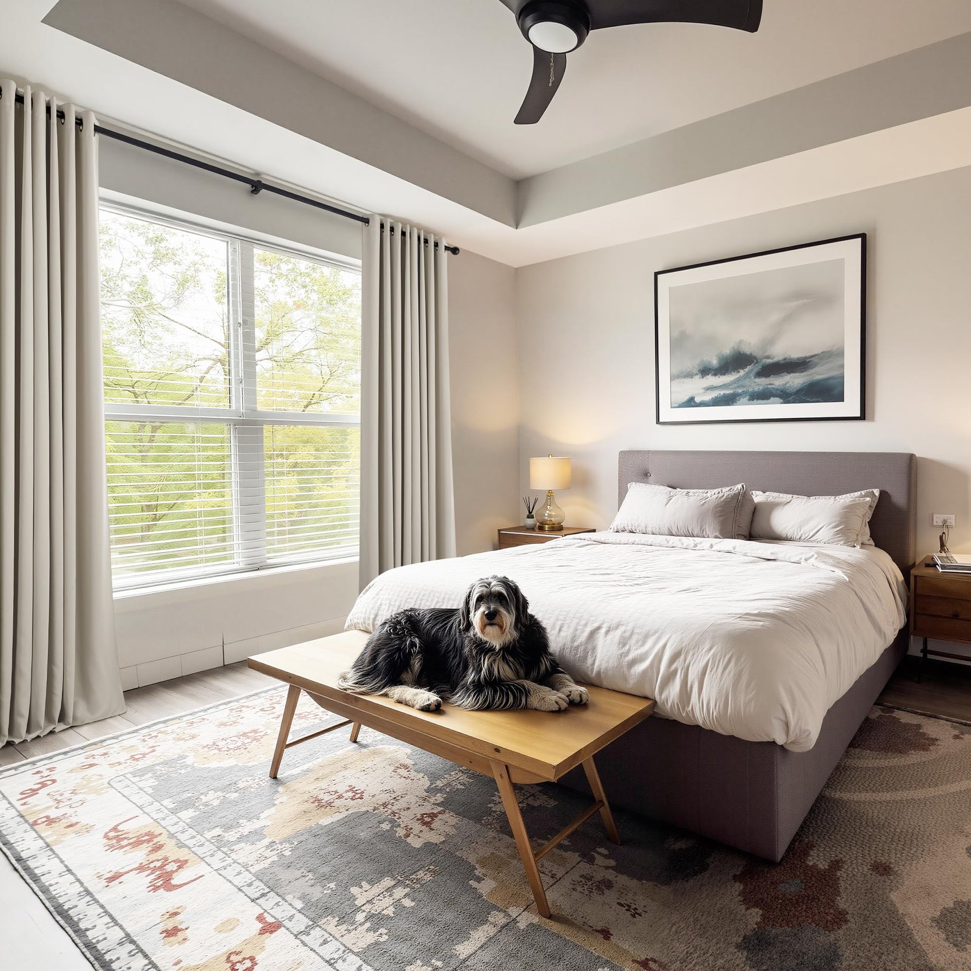 Cream Blackout Curtains for Bedroom (2 Count)