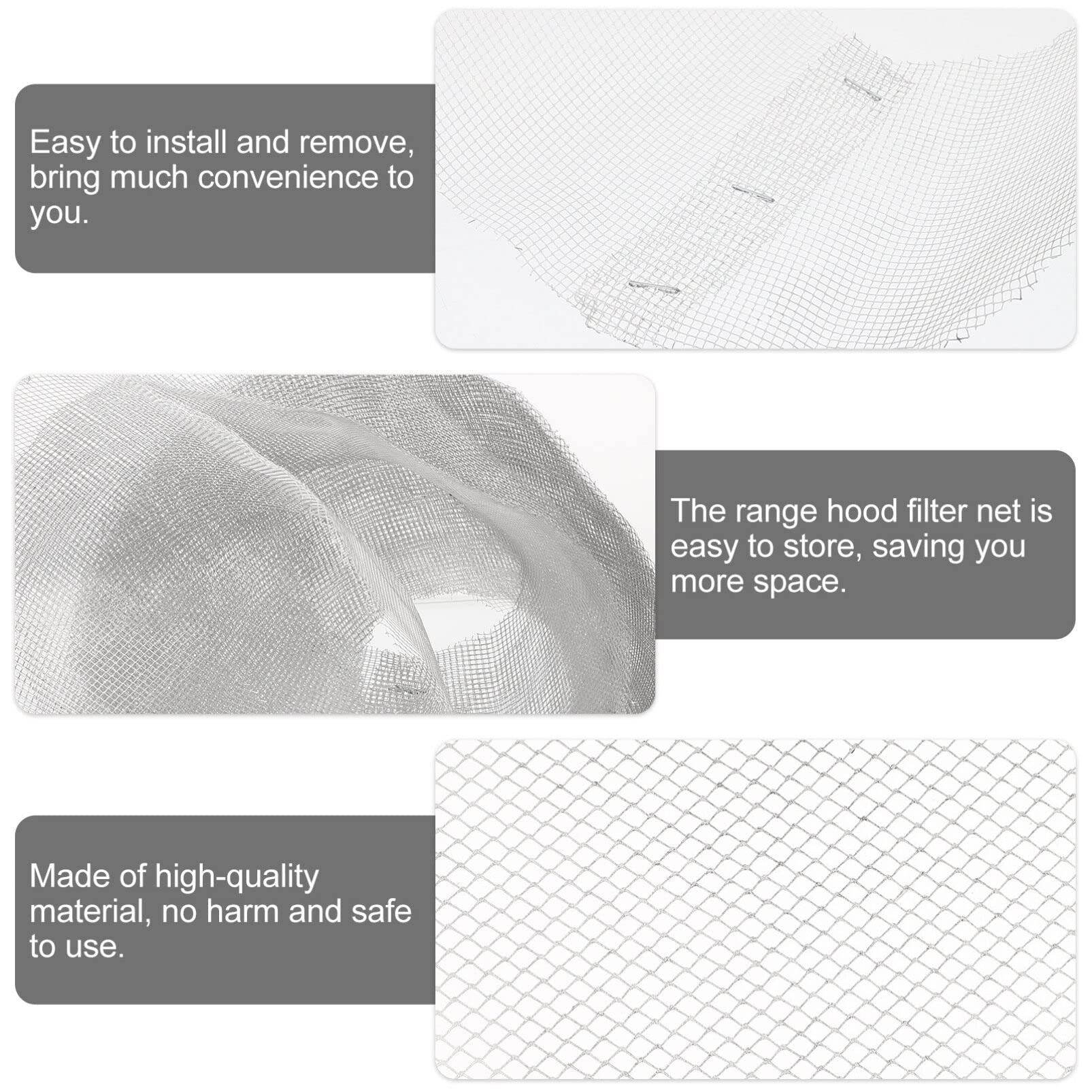 10Pcs Range Hood Filter Net Round Kitchen Cooking Range Hood Filter Mesh Replacement Mesh Kitchen Cooker Accessories 23cm