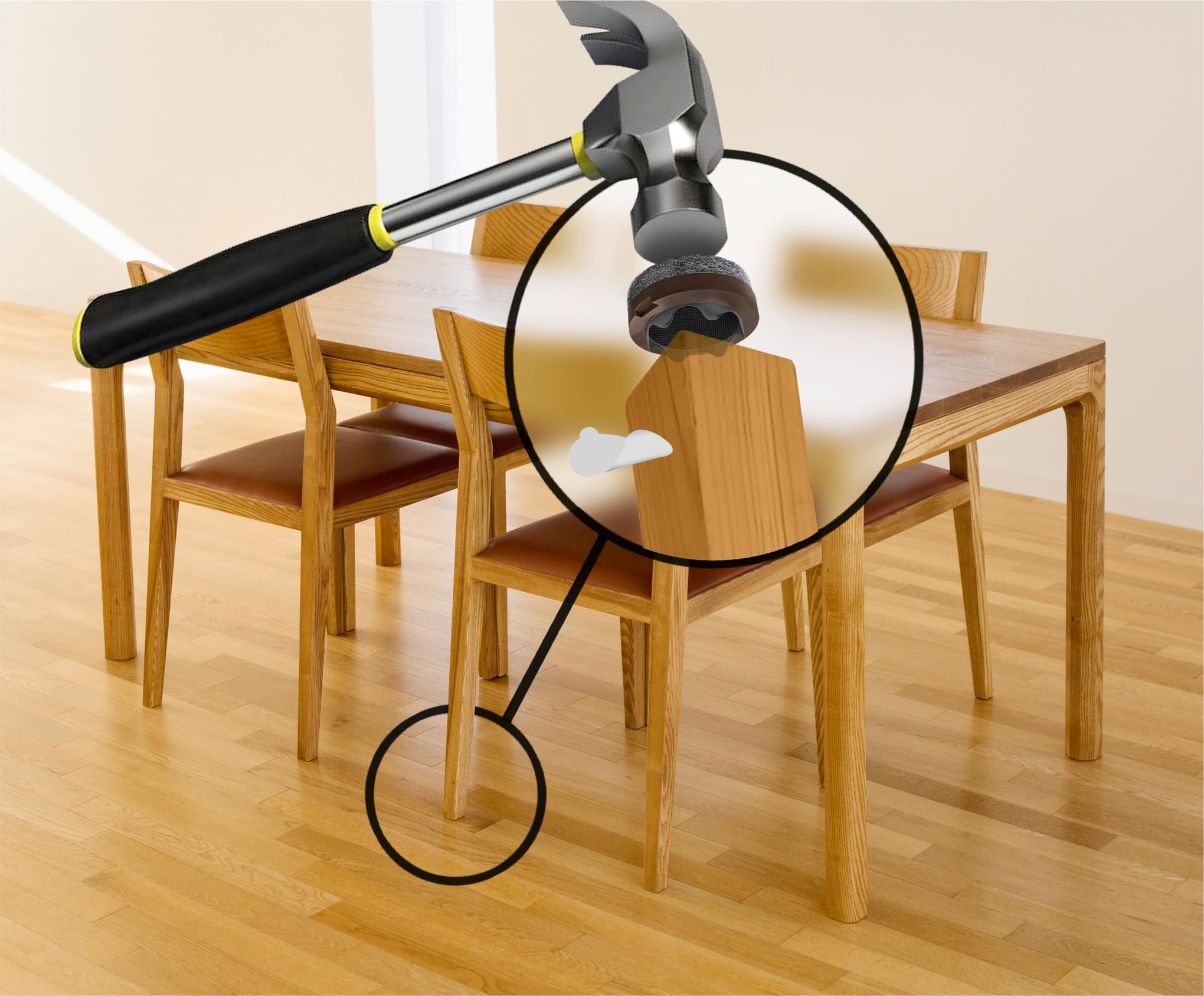 GorillaFelt Chair Leg Floor Protectors (16 Count)