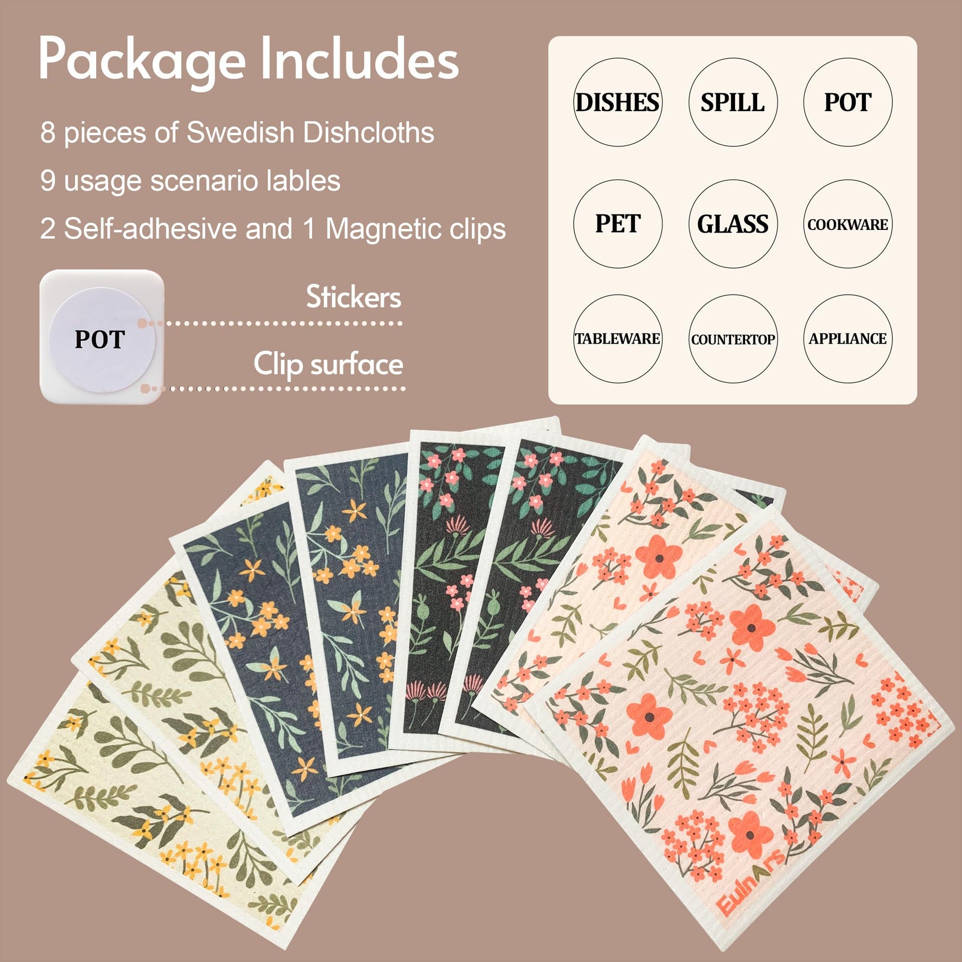 Reusable Paper Towels (8 Count)