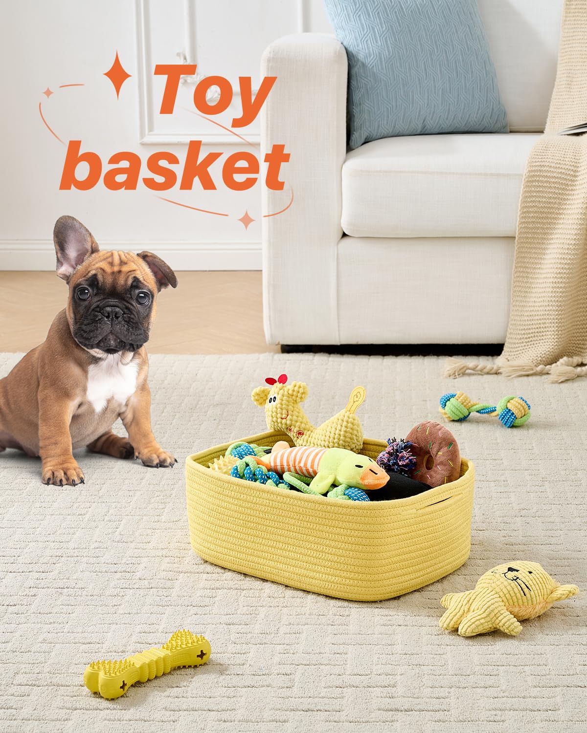 Small Woven Storage Basket for Organizing (3 Count)