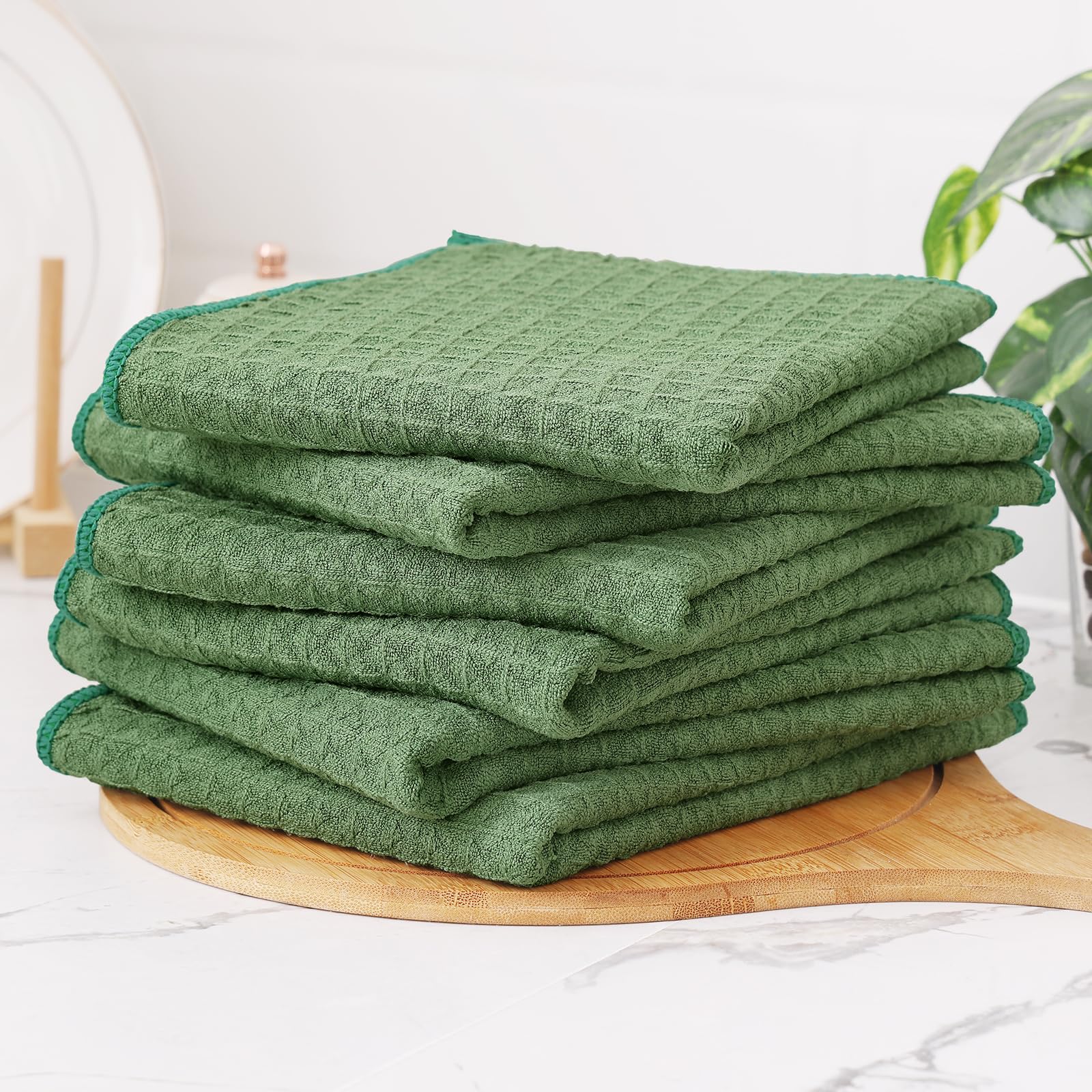 Microfiber Kitchen Towels and Dishcloths Sets (8 Count)