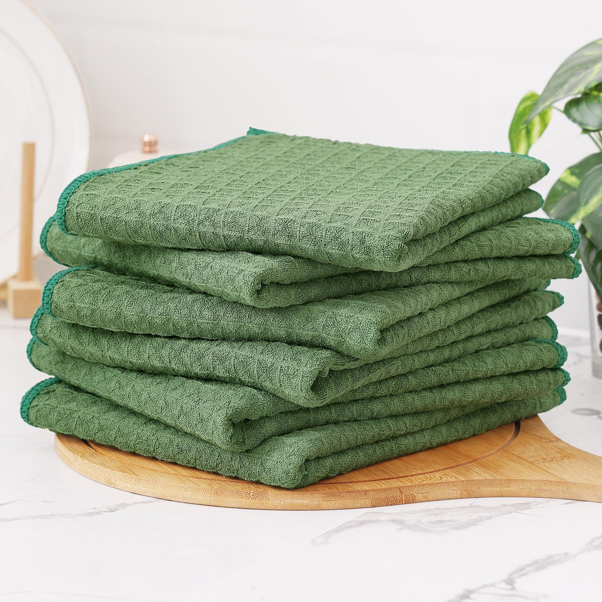 Microfiber Kitchen Towels and Dishcloths Sets (8 Count)