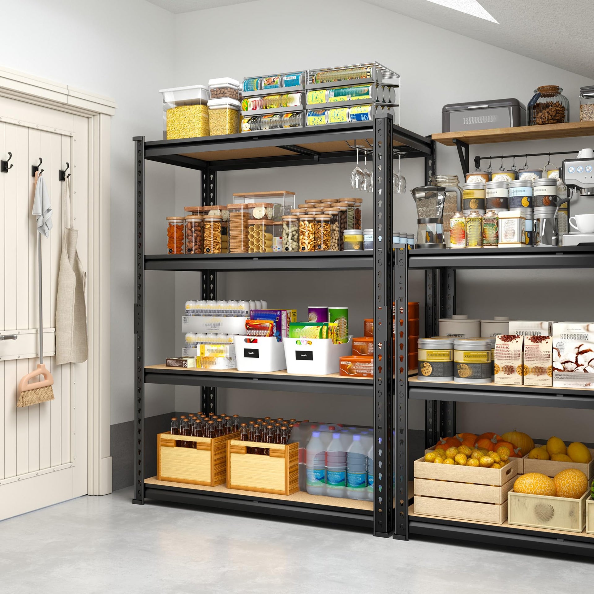 4 Tier Storage Shelves Dual