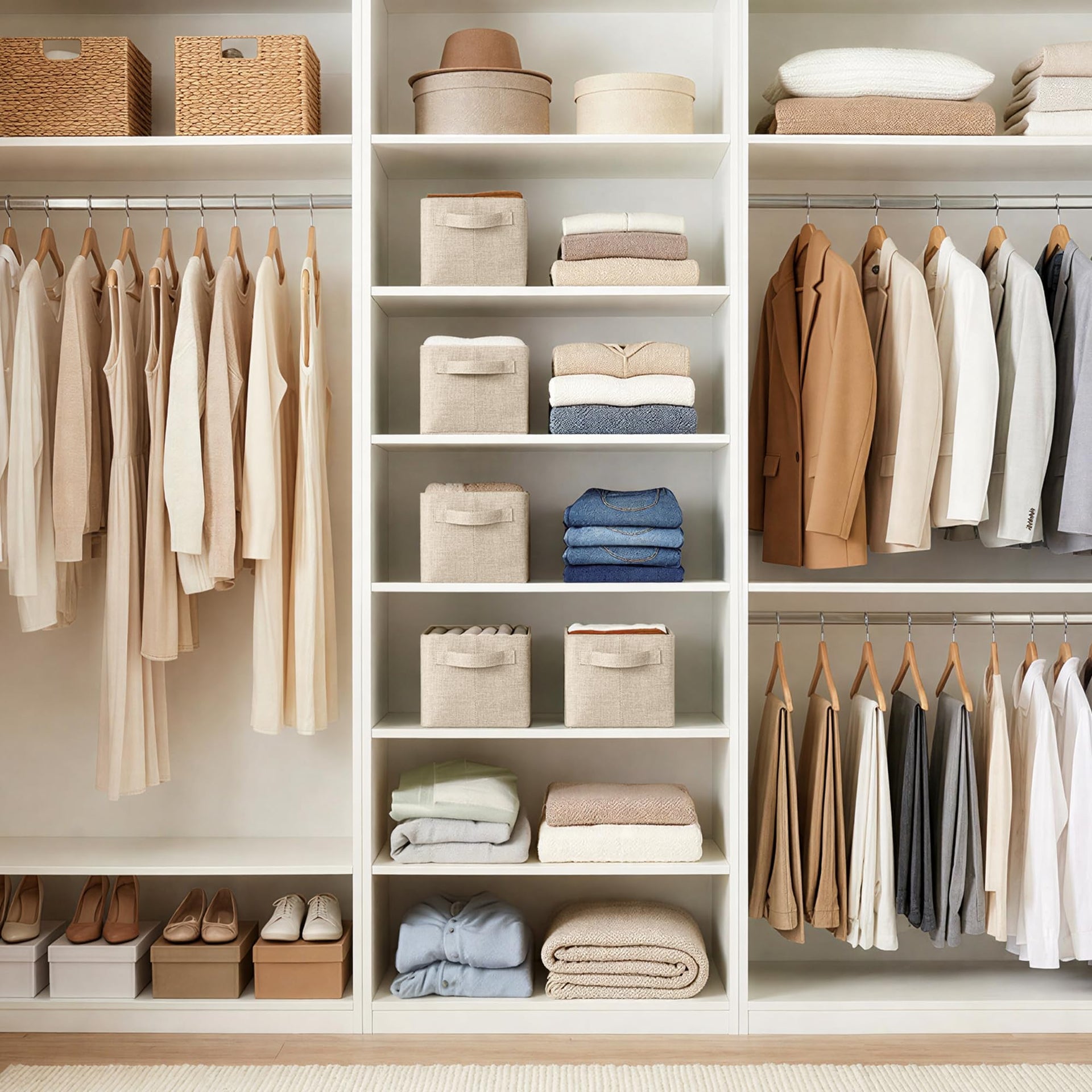 Storage Bins for Closet (2 Count)