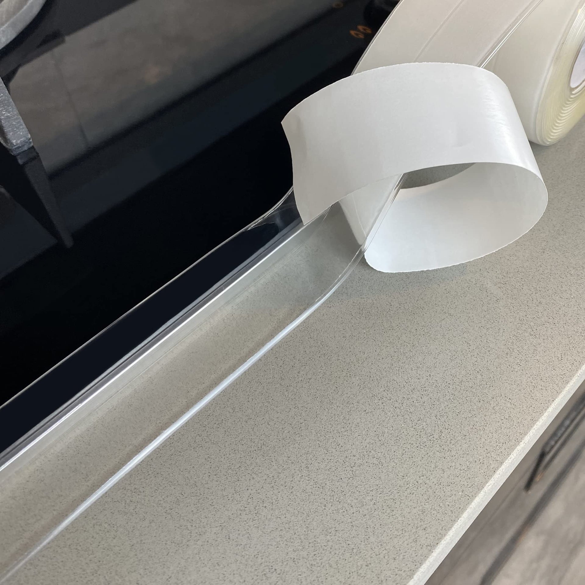 Clear 1.5"x10.5ft Self Adhesive Caulk Strip for Toilet