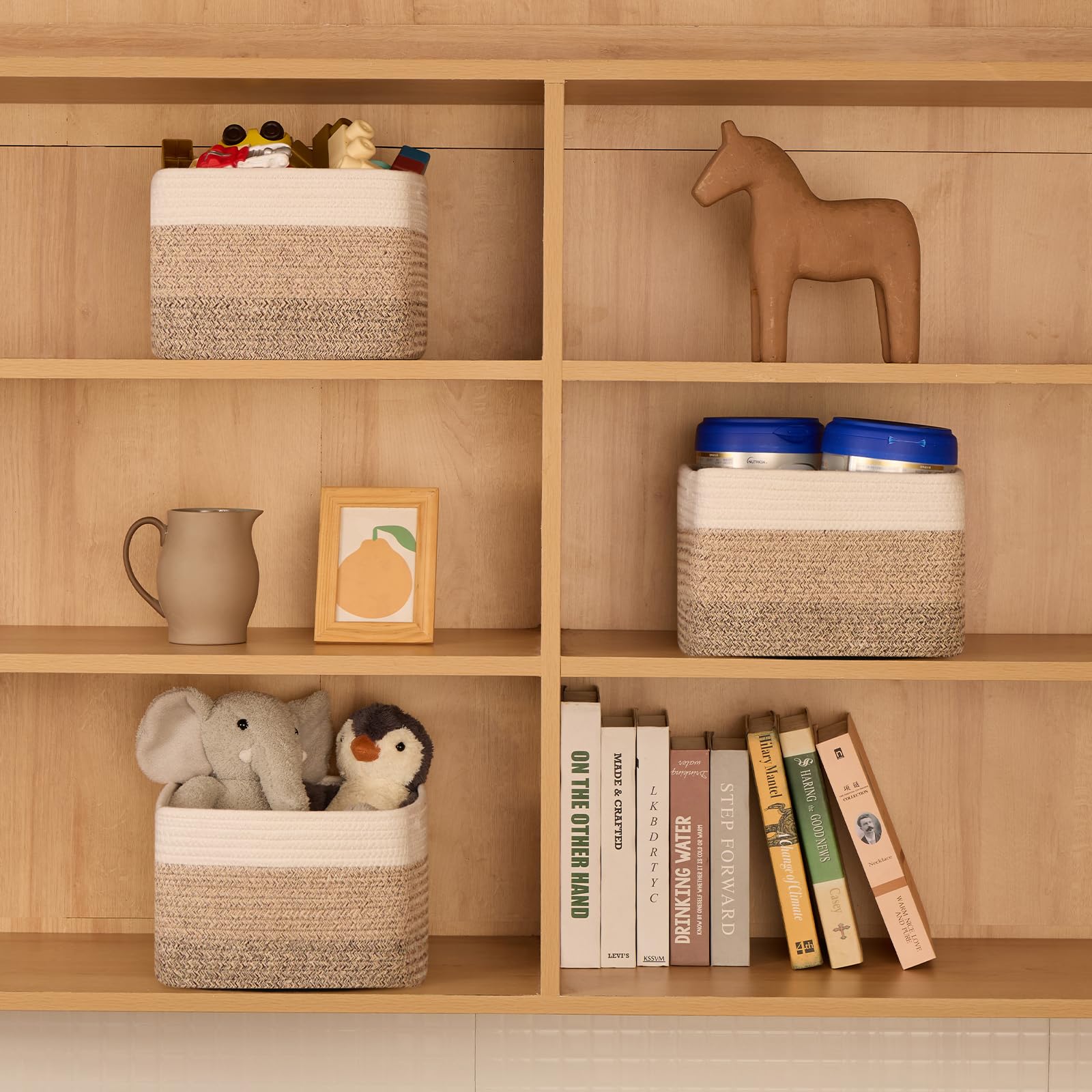Small Organizing Baskets for Cubes Shelf (3 Count)