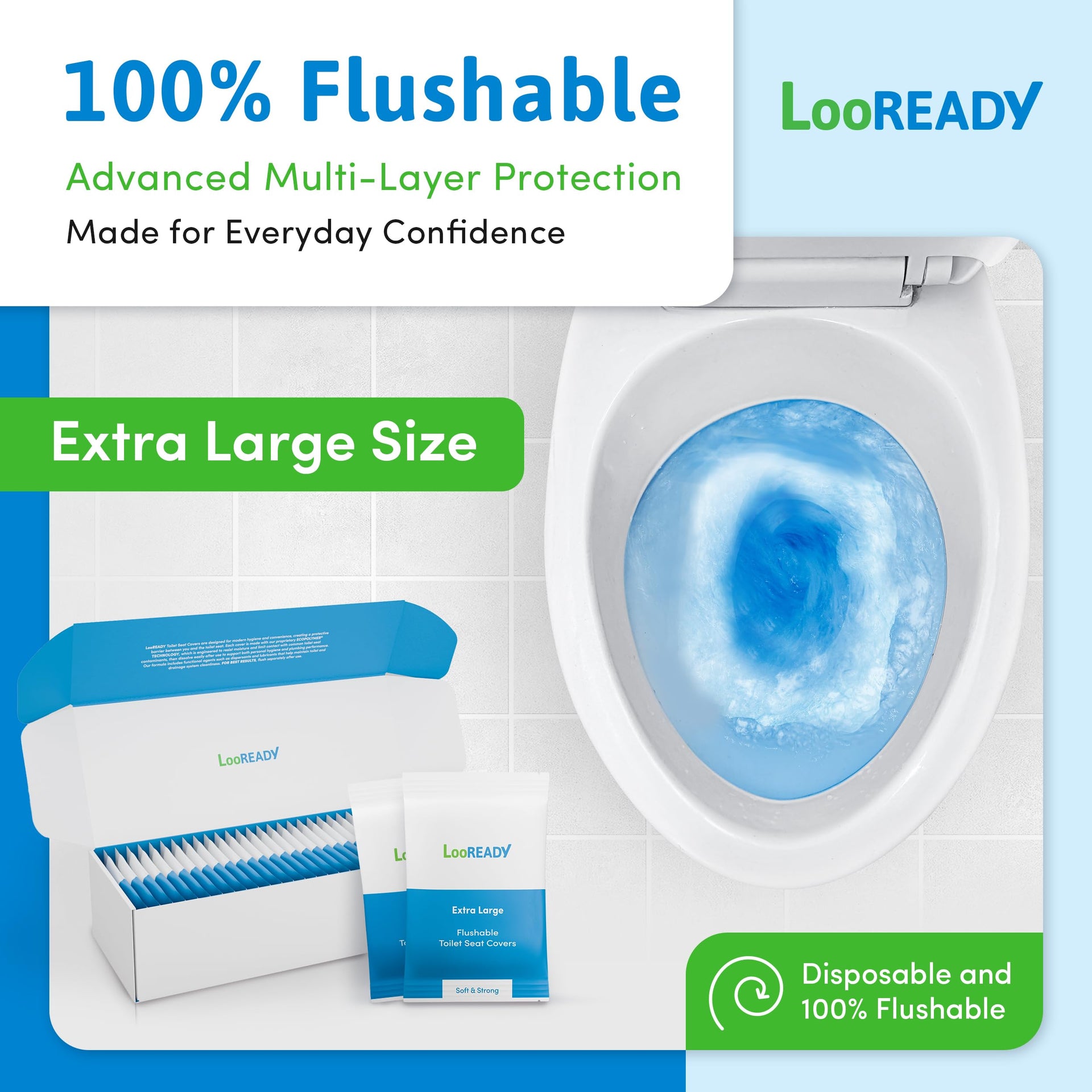 Toilet Seat Covers Disposable Flushable