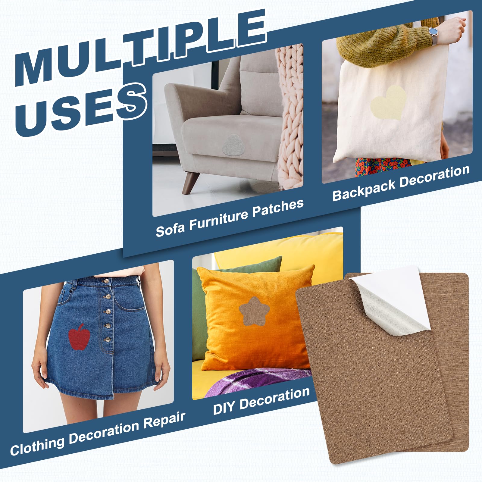 8x11 Inch Linen Repair Patches (2 Count)