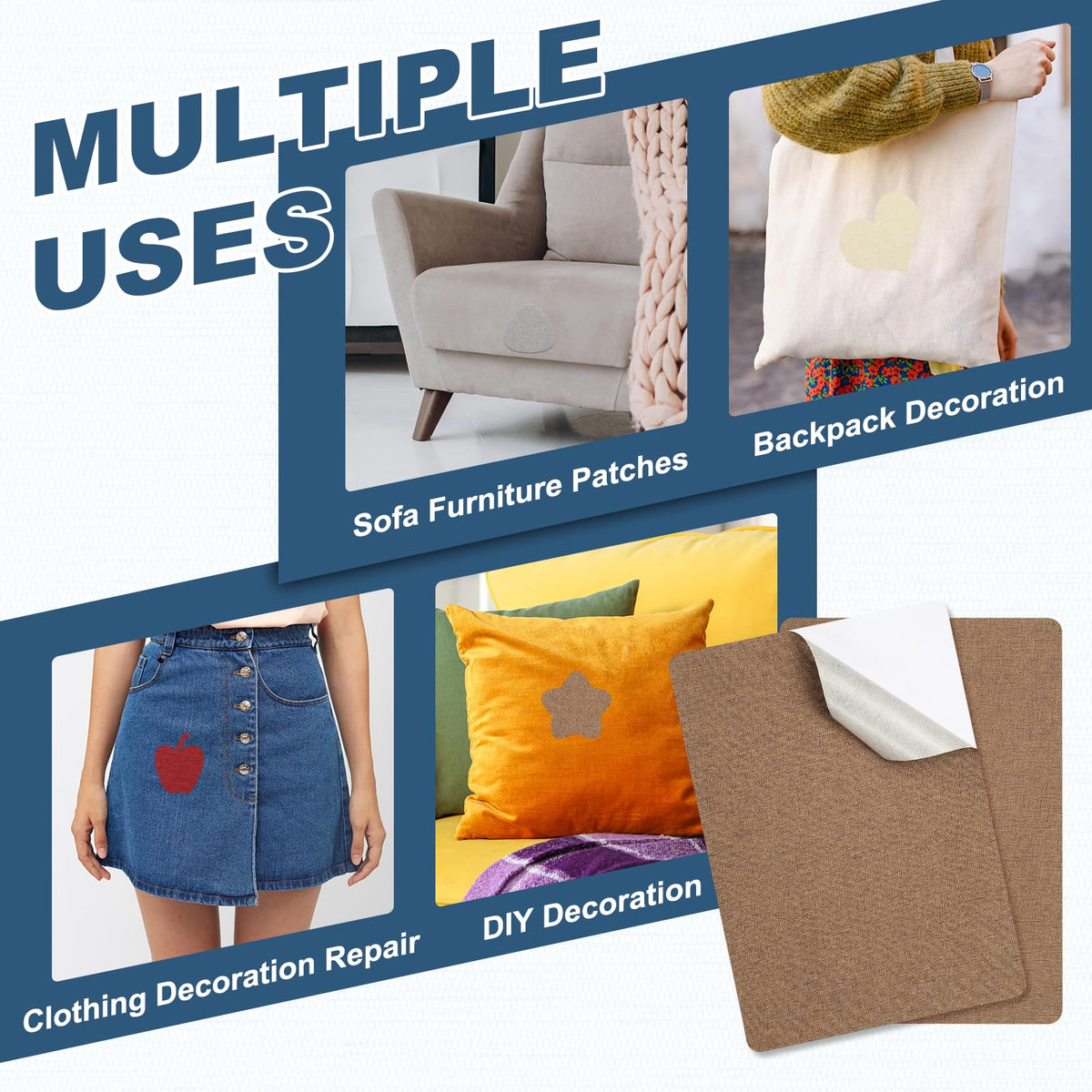 8x11 Inch Linen Repair Patches (2 Count)