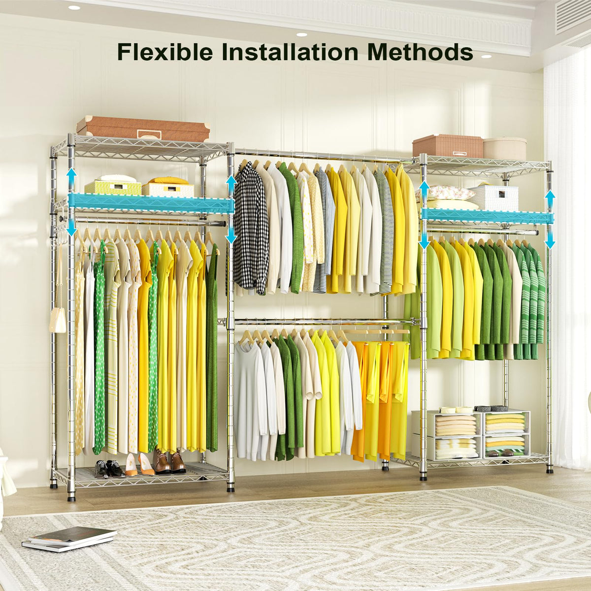 E1 Heavy Duty Closet Garment Rack