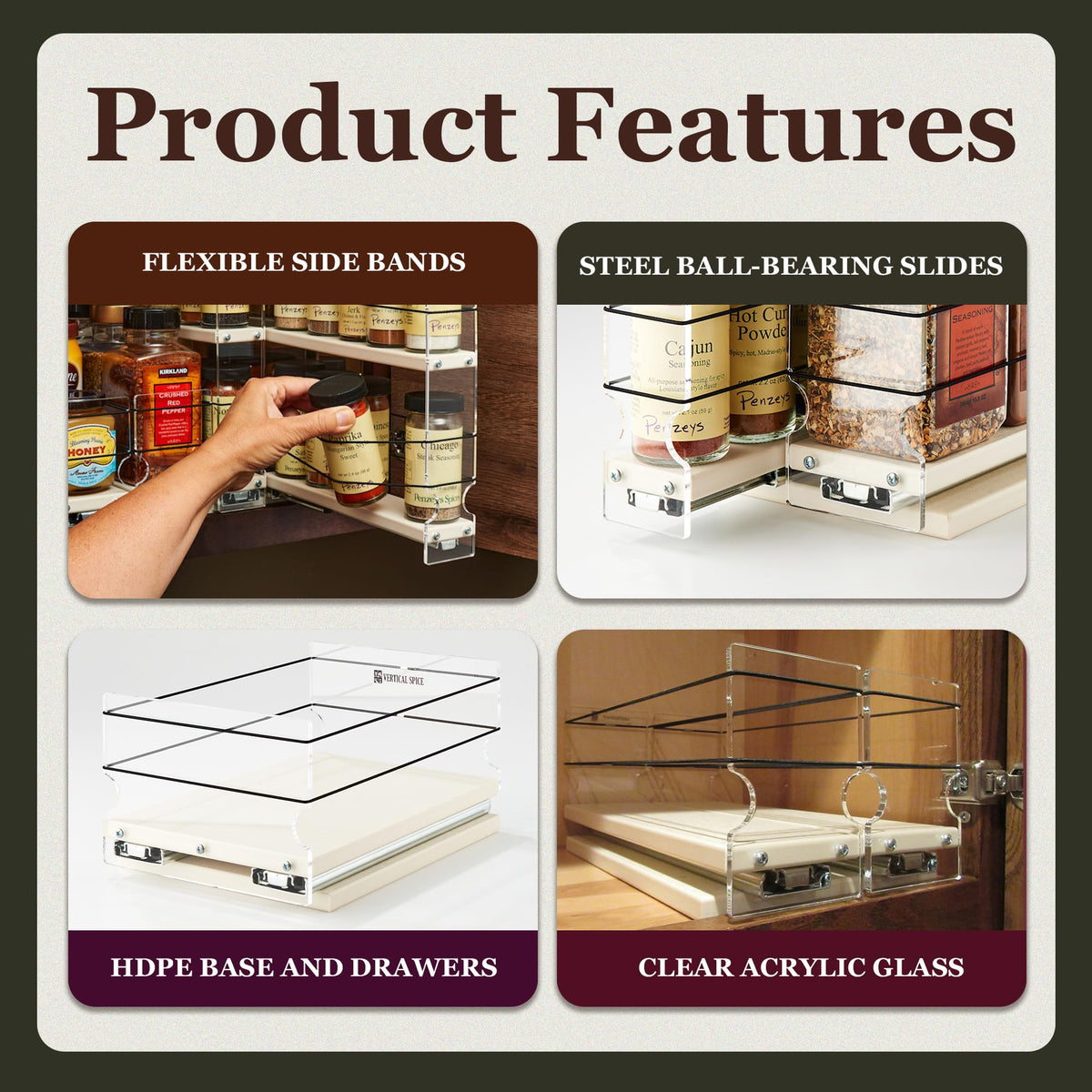 Combo Spice Rack Drawer