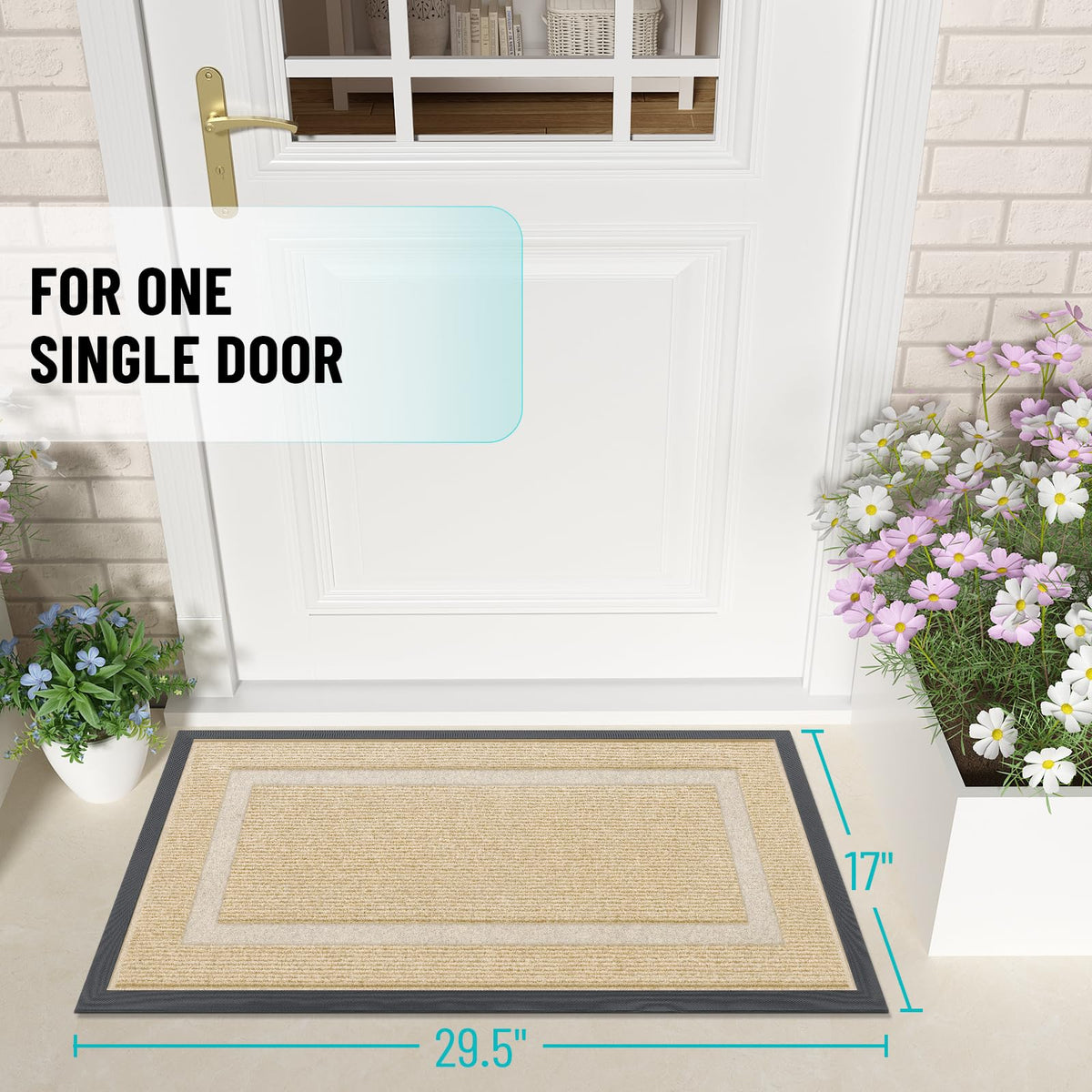 Front Door Mat Outside 29.5x17