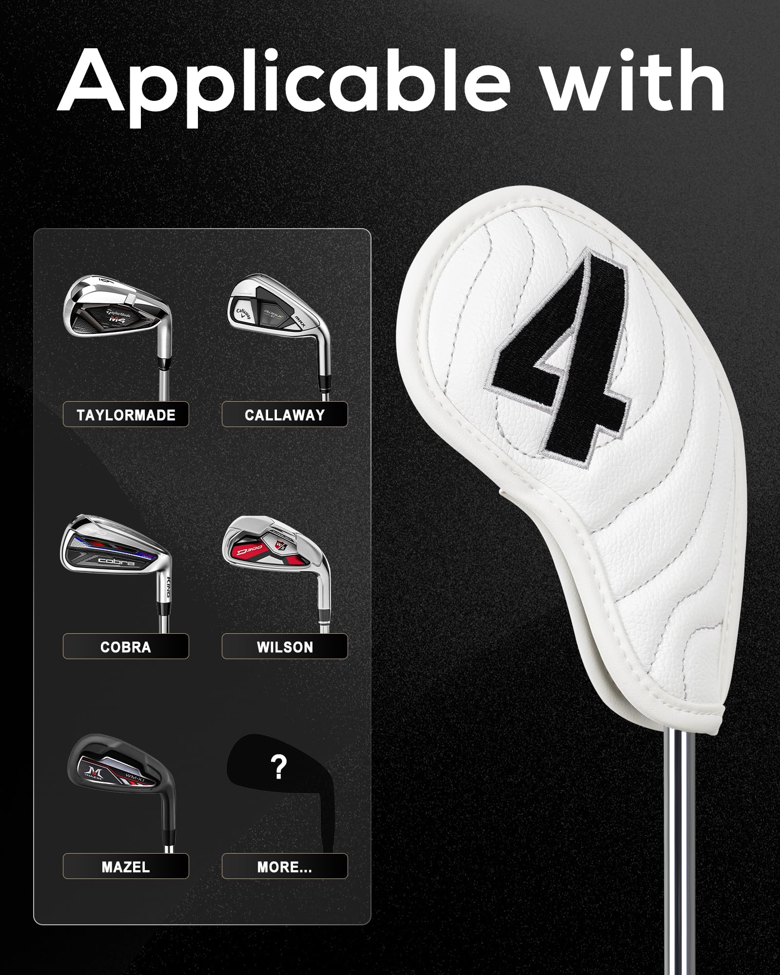 Magnetic Golf Iron Club Covers