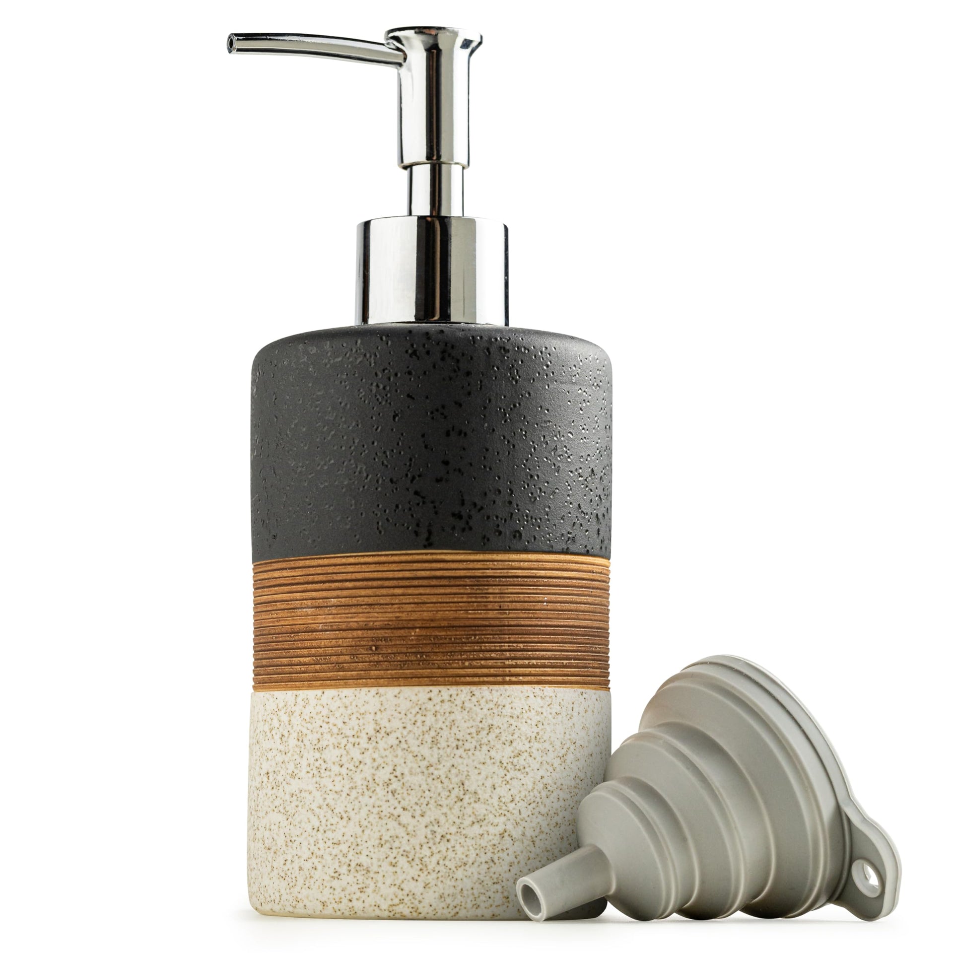 Ceramic Dish Soap Dispenser for Kitchen (2 Count)