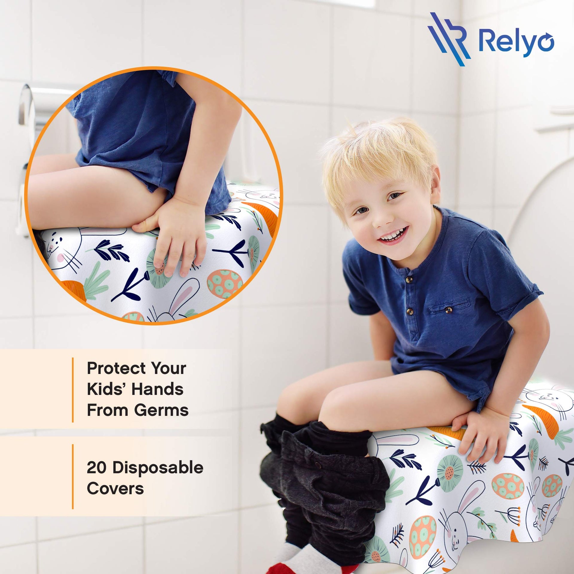 Disposable Toilet Seat Cover for Travel (20 Count)