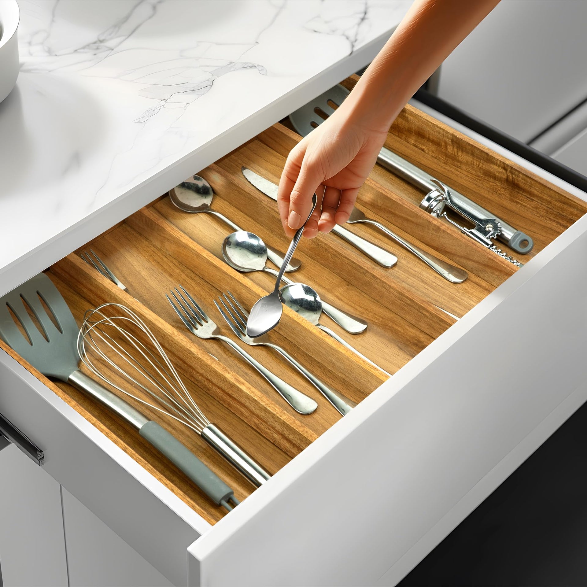 Bamboo Drawer Organizer