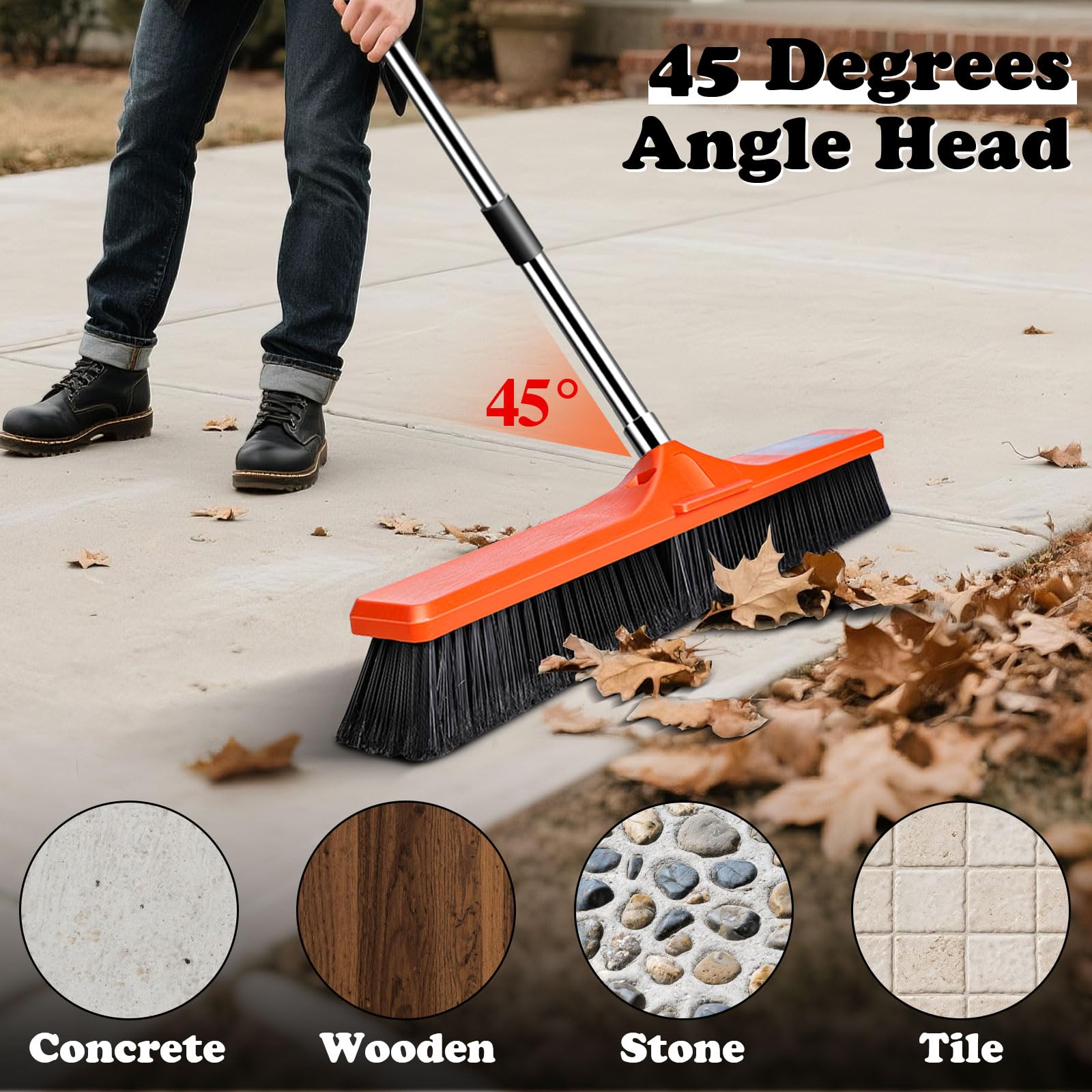 24" Push Broom Outdoor