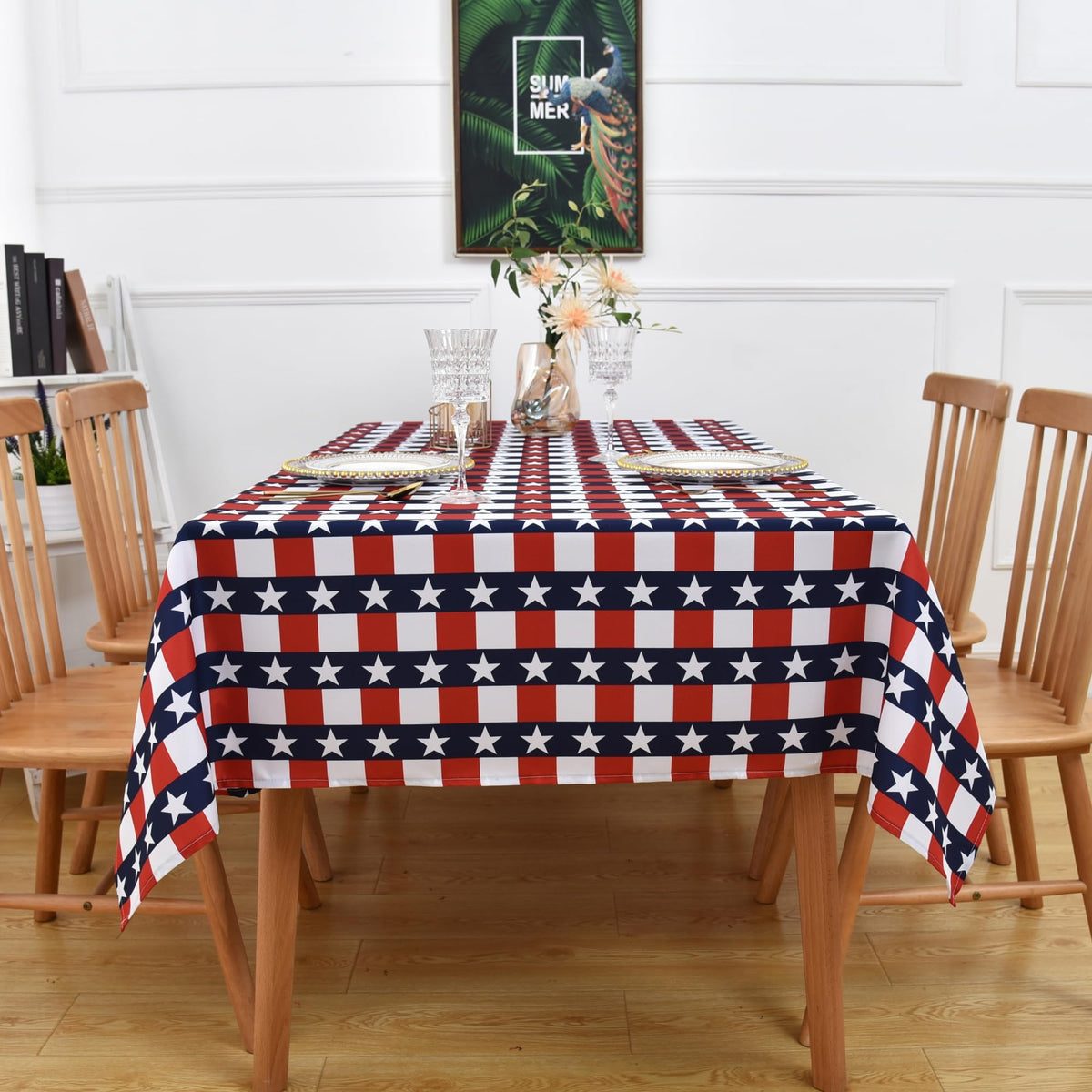 Classic 4th of July Tablecloth Fabric