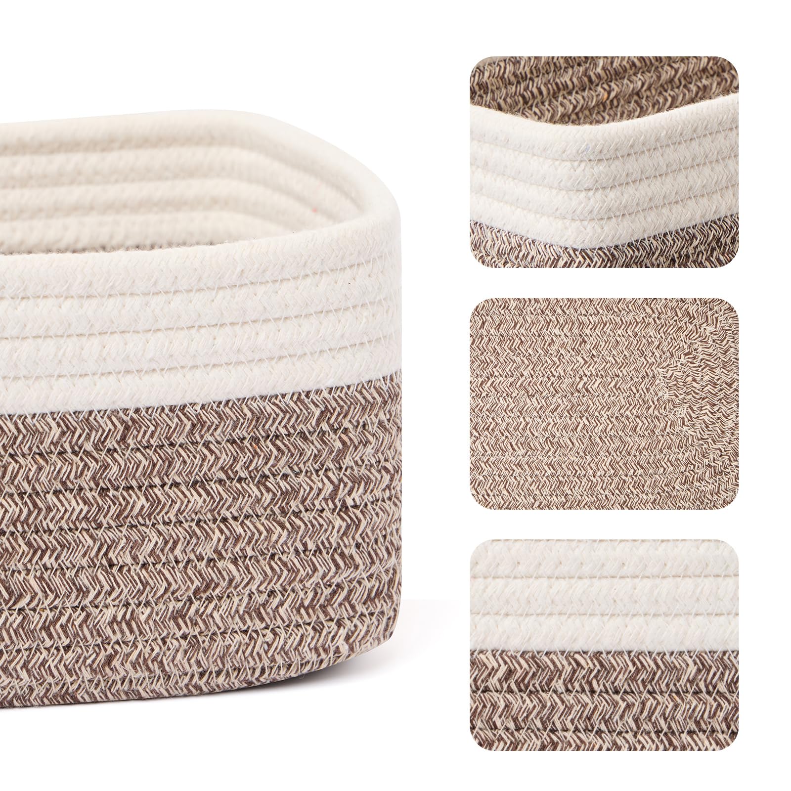 Small Storage Baskets for Organizing (4 Count)
