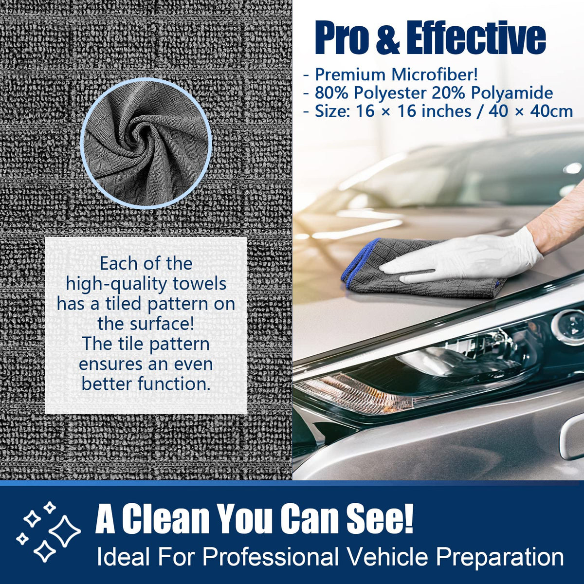 Glass Polishing Streak Free Miracle Cleaning Cloth (8 Count)