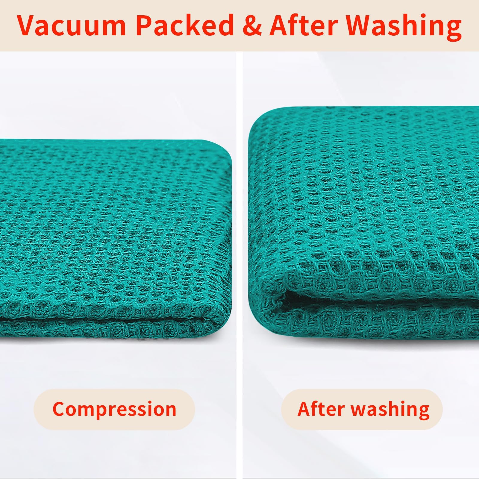 100% Cotton Waffle Weave Kitchen Dish Cloths 18 (18 Count)