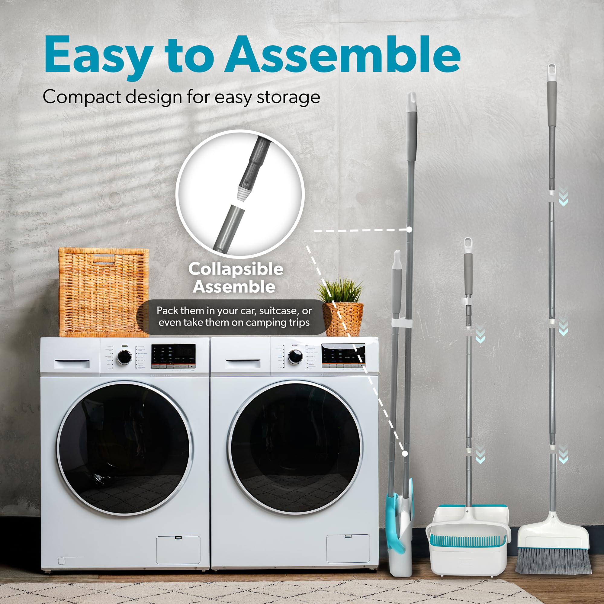 Butler Broom and Dustpan Set for Home