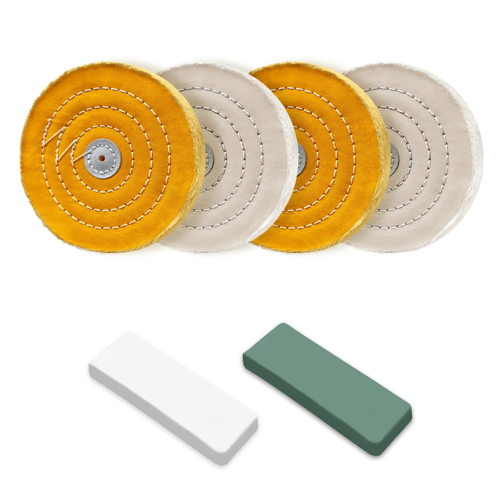 6 Inch Buffing Wheel for Bench Grinder (6 Count)