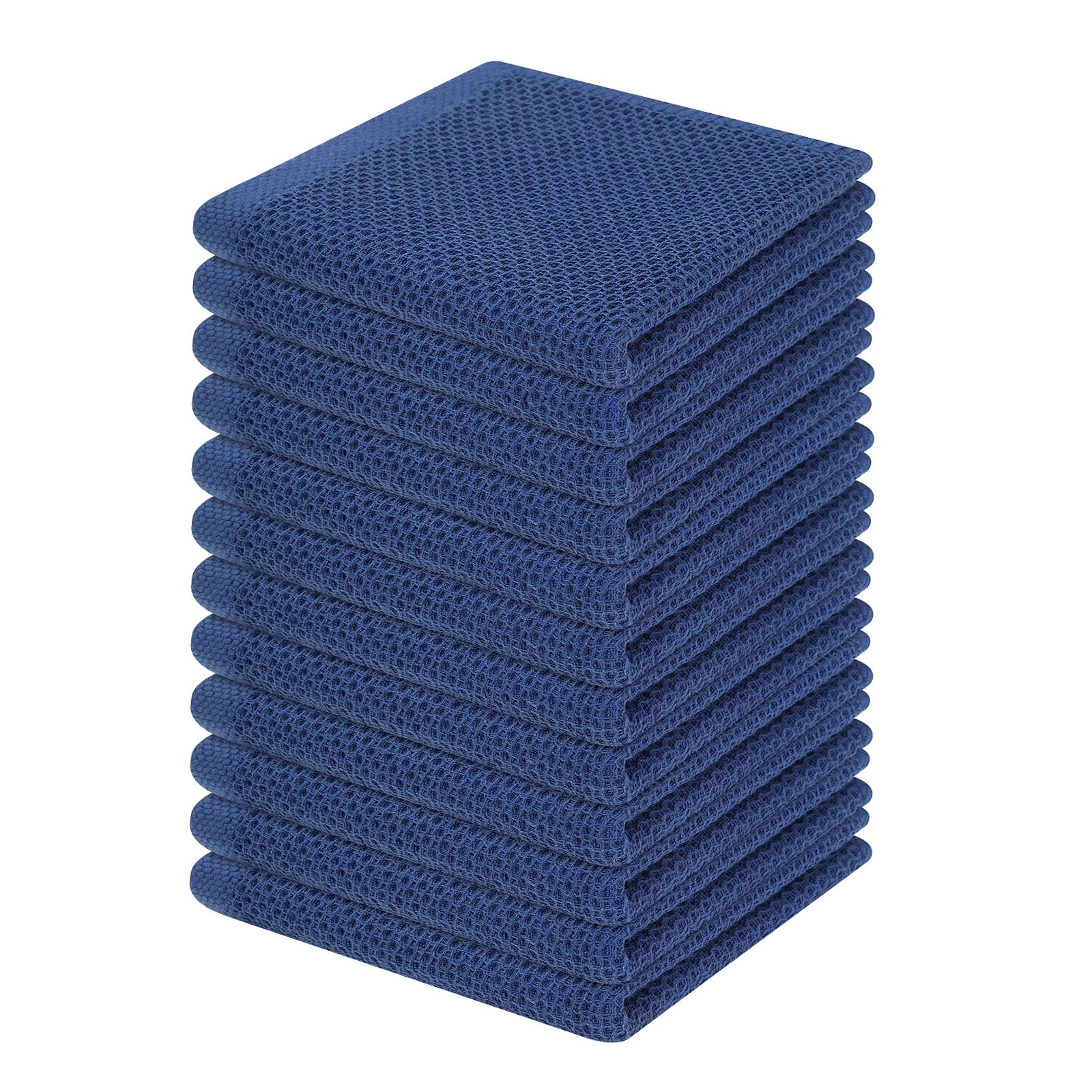 100% Cotton Waffle Weave Kitchen Dish Cloths 12 (12 Count)