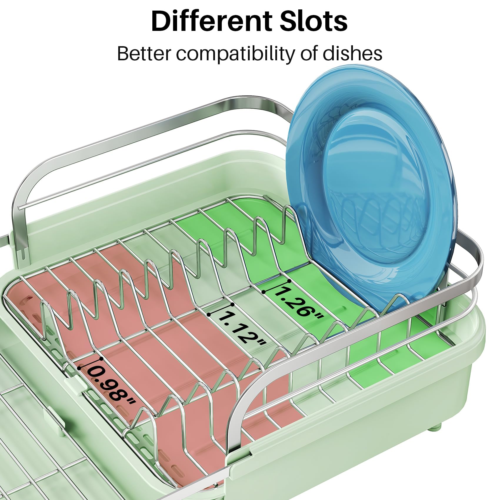 Expandable Dish Drying Rack for Kitchen Counter
