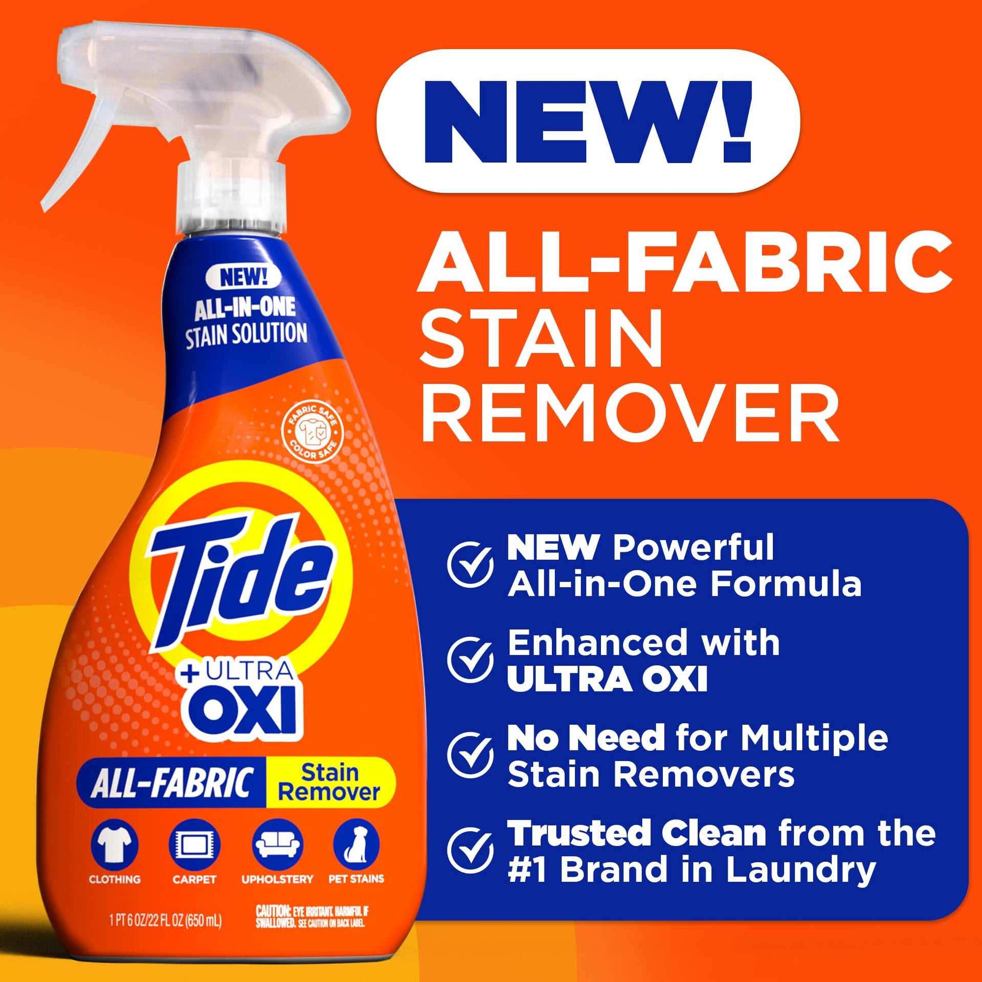 Laundry Stain Remover Spray with Oxi (88 Fl Oz)