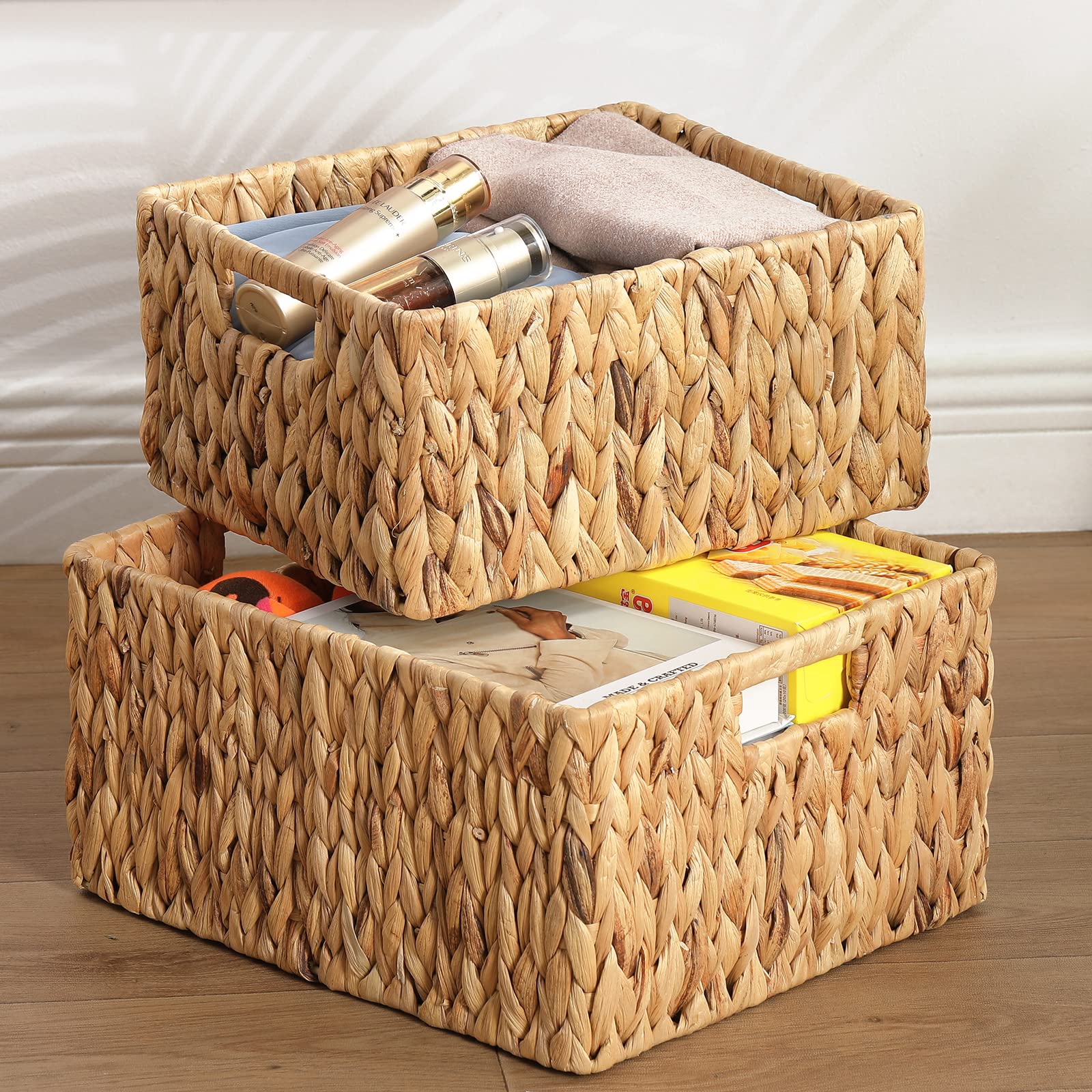 Water Hyacinth Storage Baskets (2 Count)