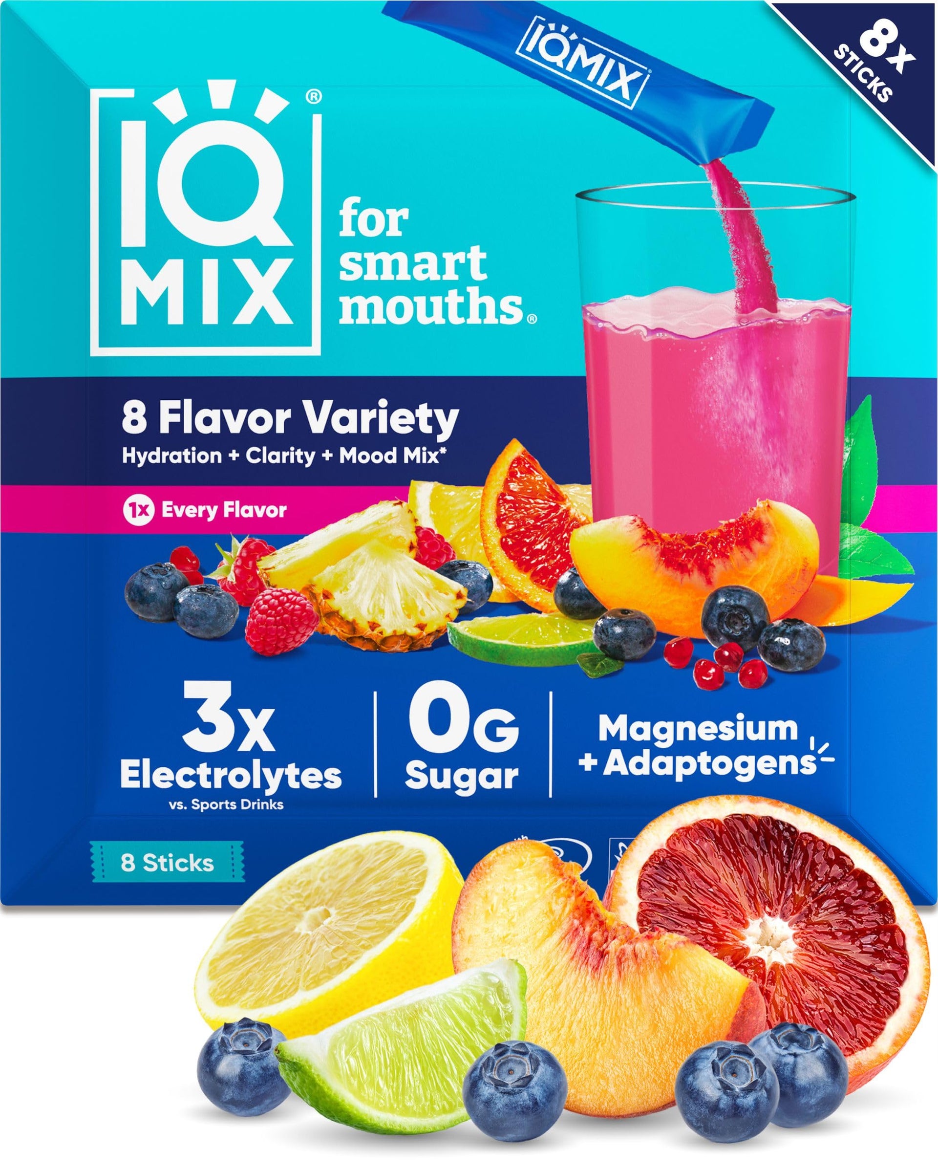 IQMIX Hydration Electrolytes Powder Packets (8 Count)