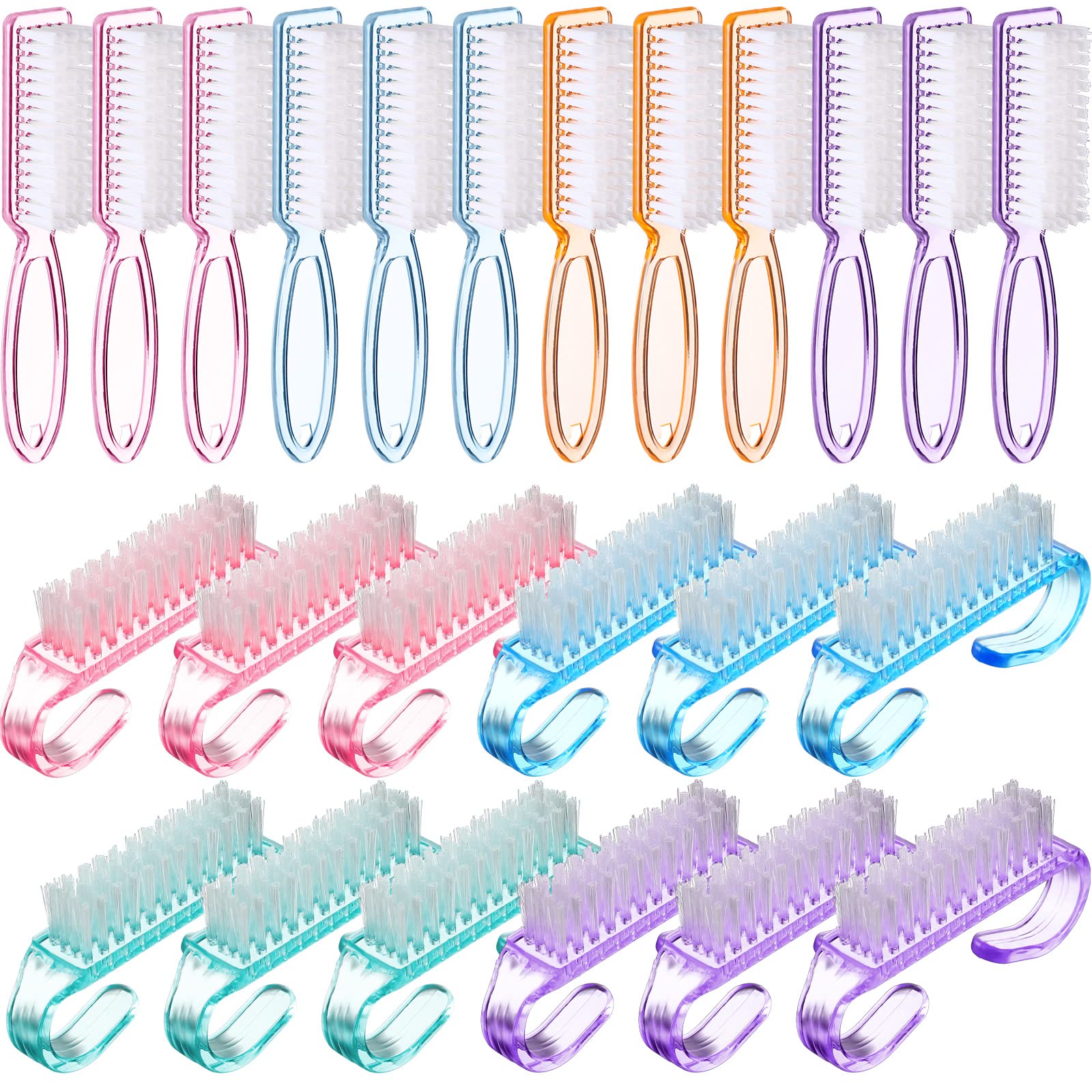 24 Pcs Nail Brushes for Cleaning