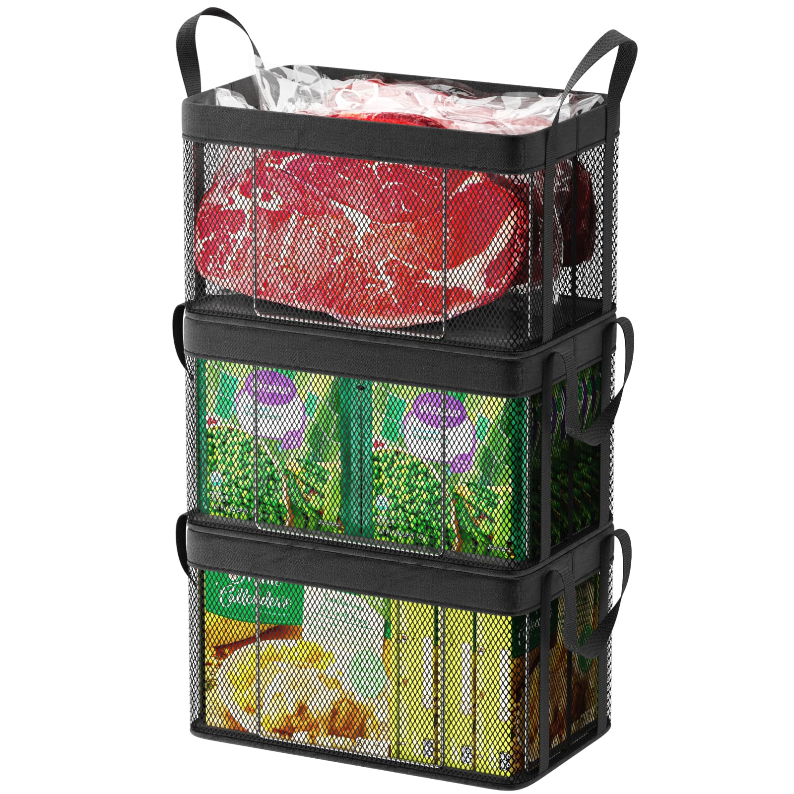 Freezer Organizer Bins (3 Count)