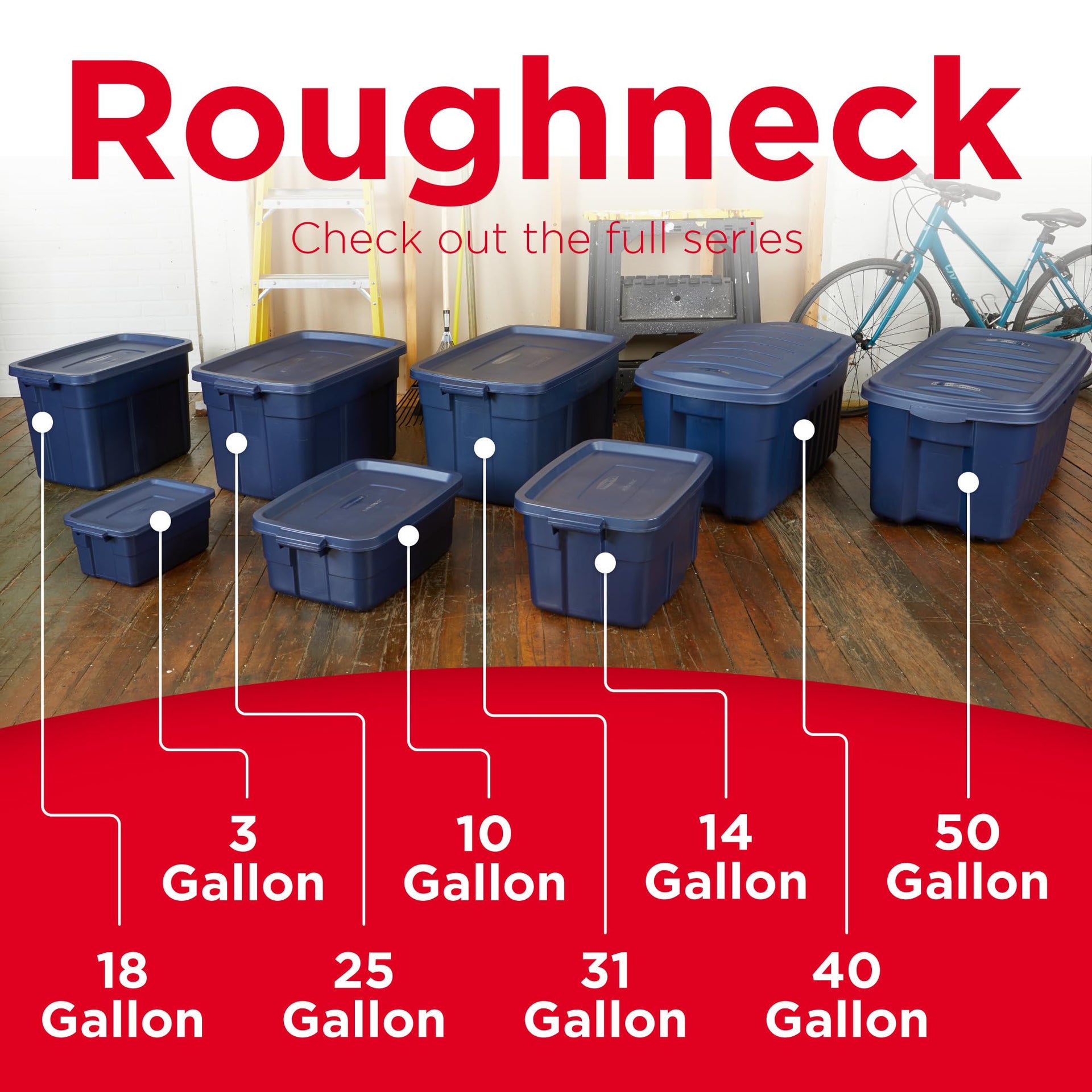 Roughneck Tote 18 Gal (6 Count)