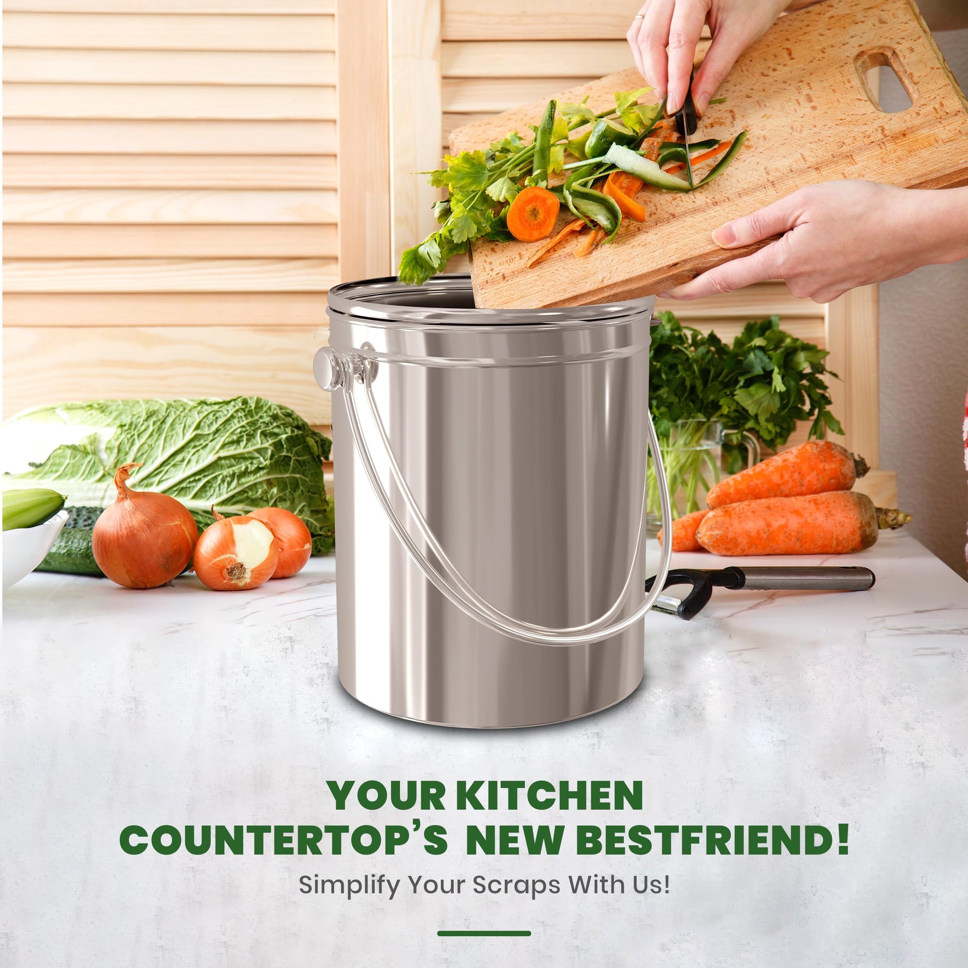 Countertop Compost Bin 1 Gallon