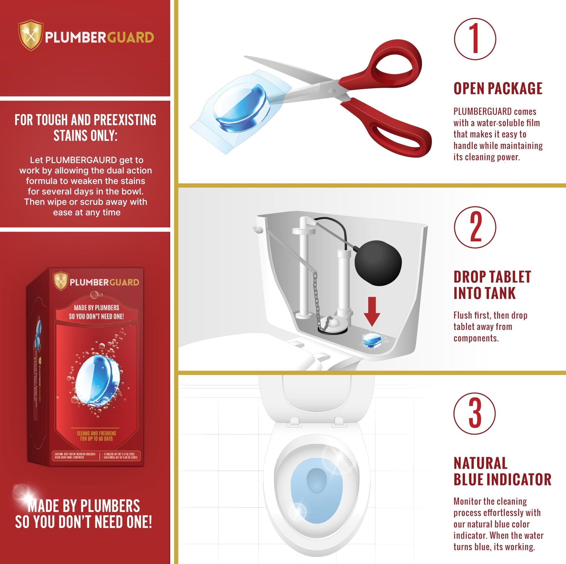 Toilet Tablets 4 Pack (4 Count)